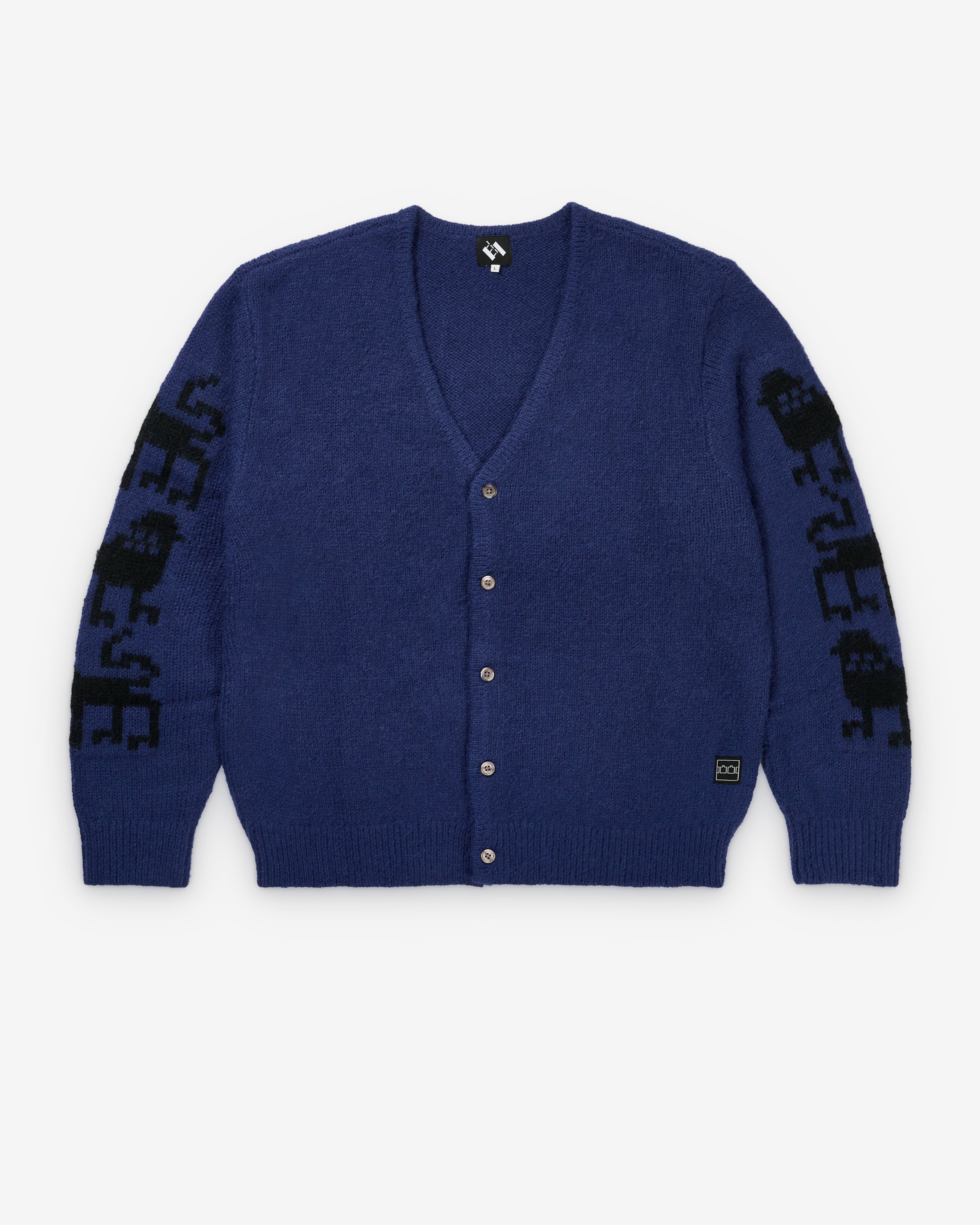 The Trilogy Tapes: Men's 3 Lions Cardigan (Dream Blue) | Dover