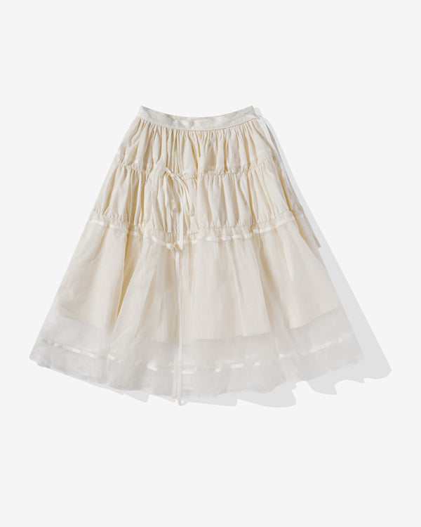 Renli Su - Women's Double Layer Skirt - (Beige)