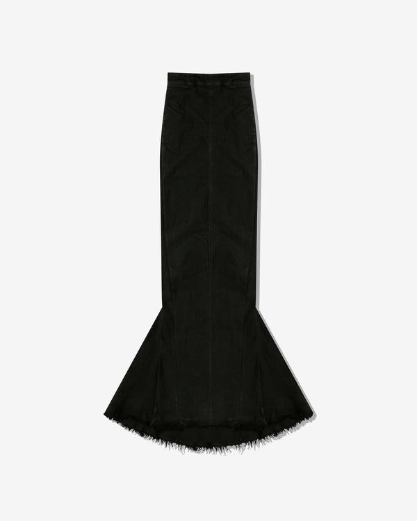 Rick Owens - Women's Denim Dirt Pillar Long Skirt - (Black)