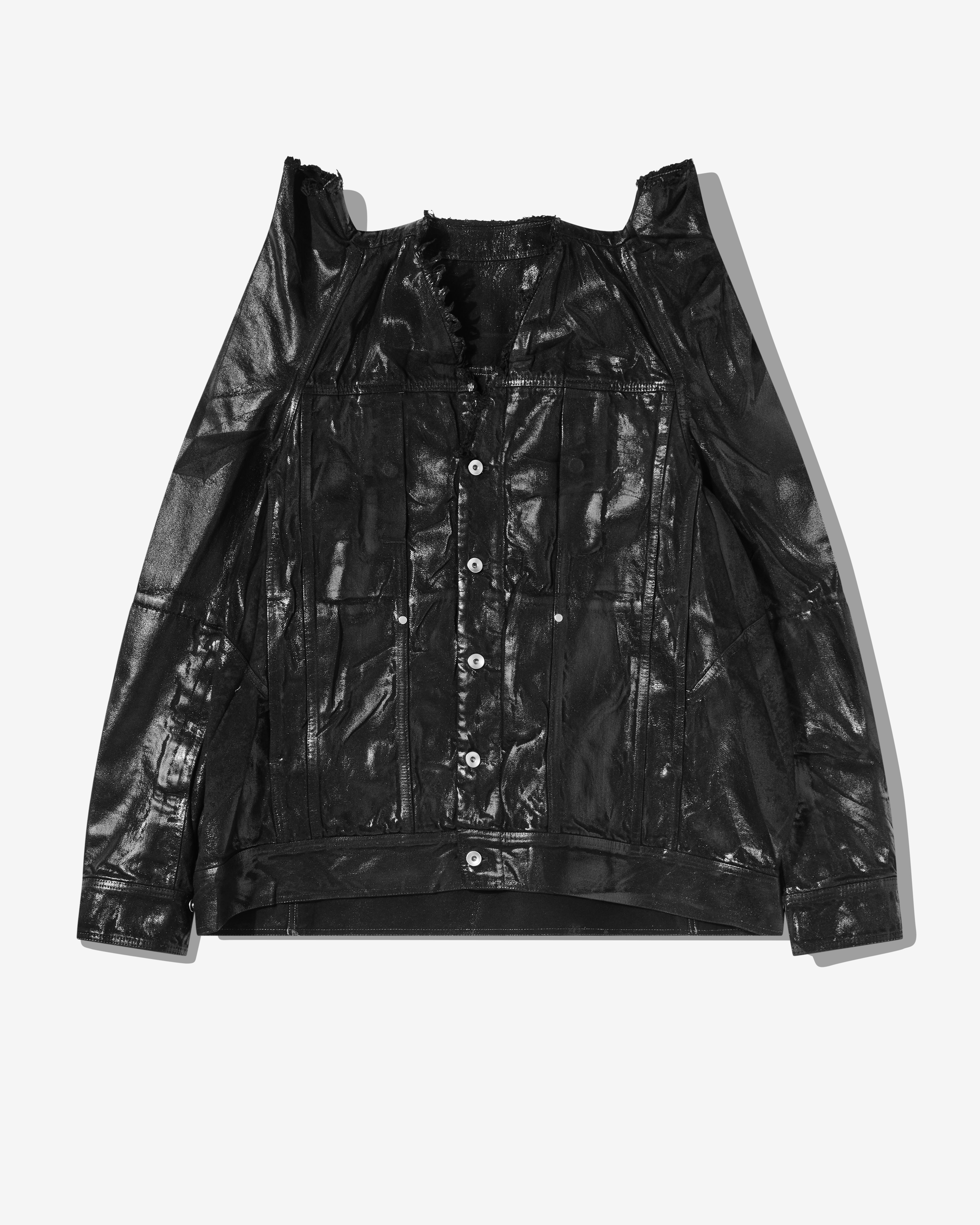 Rick Owens - Men's Tec Worker Denim Jacket - (Black) | Dover