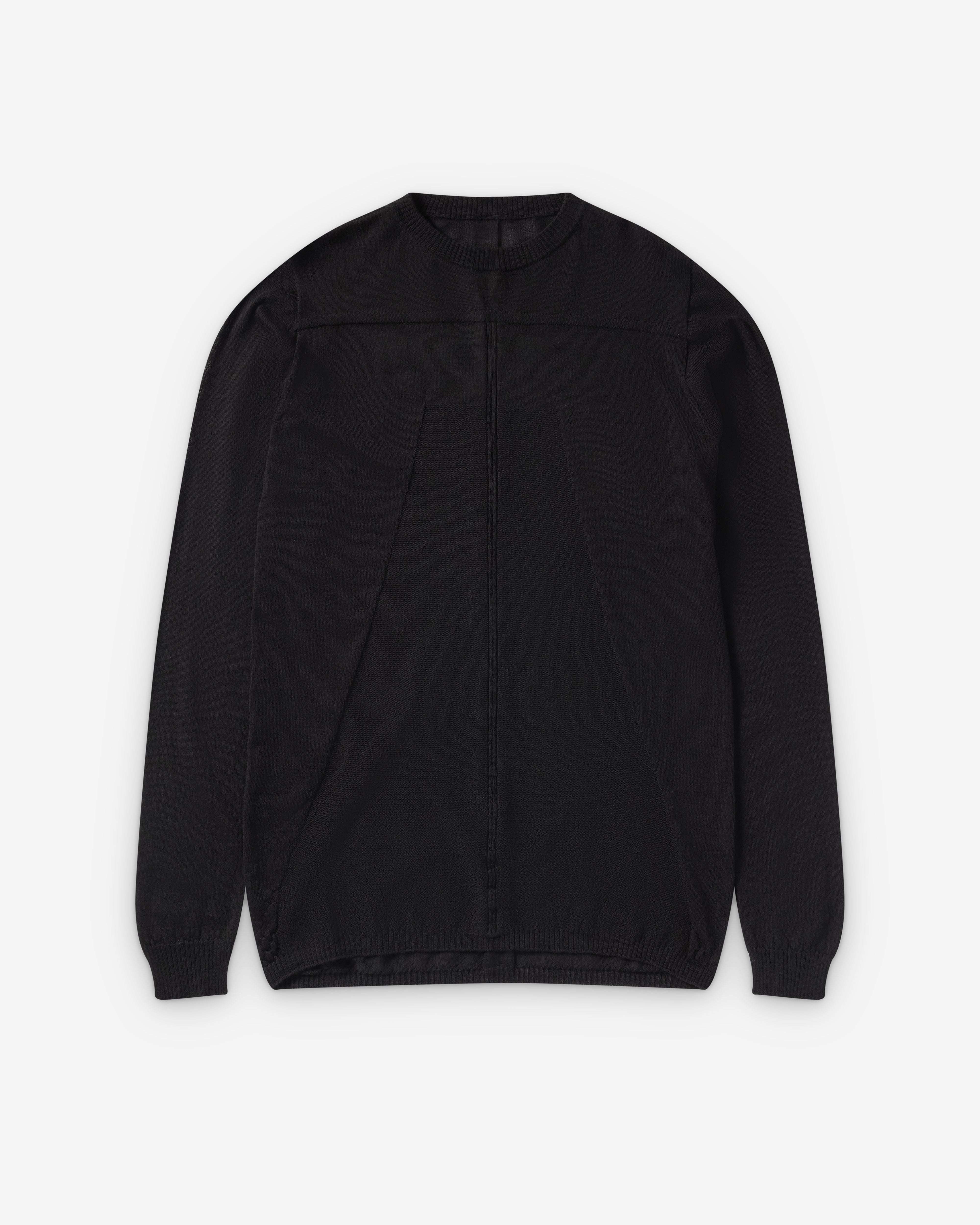 Rick Owens : Men's Knit Sweater Biker Level (Black) | Dover Street