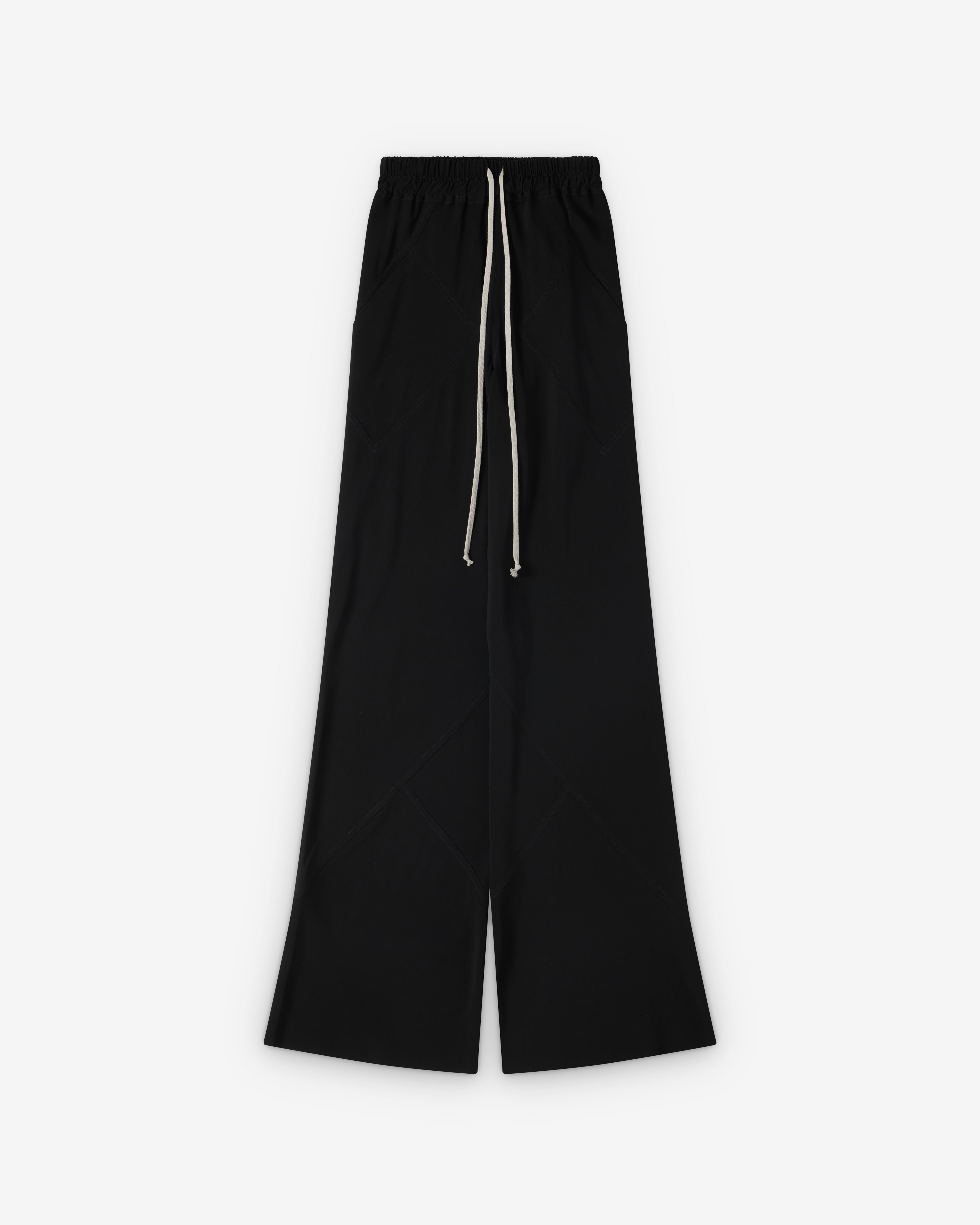 Rick Owens : Women's Drawstring Bias Woven Trousers (Black