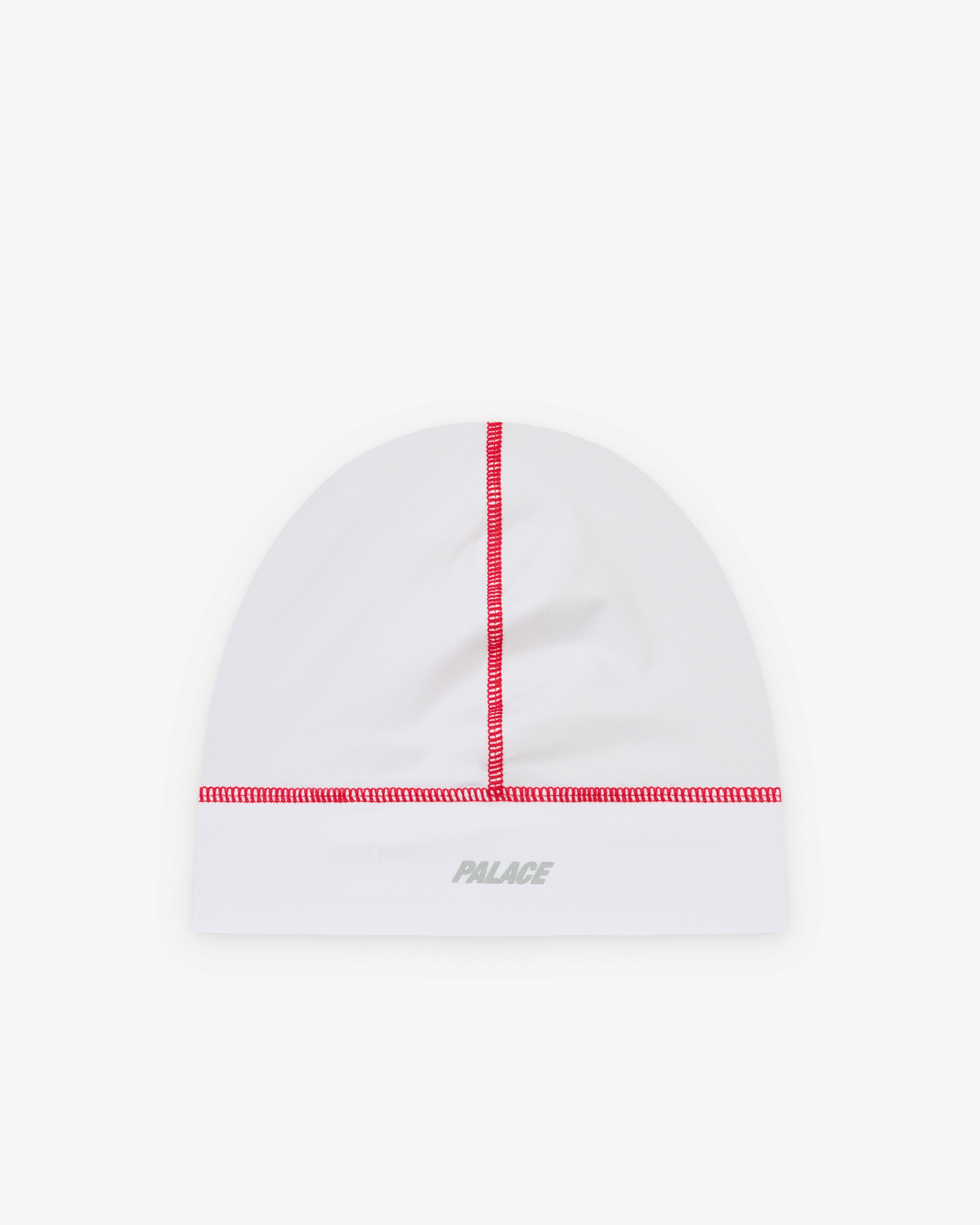 Palace: Men's Run It Nein Cuff Beanie (White) | Dover Street