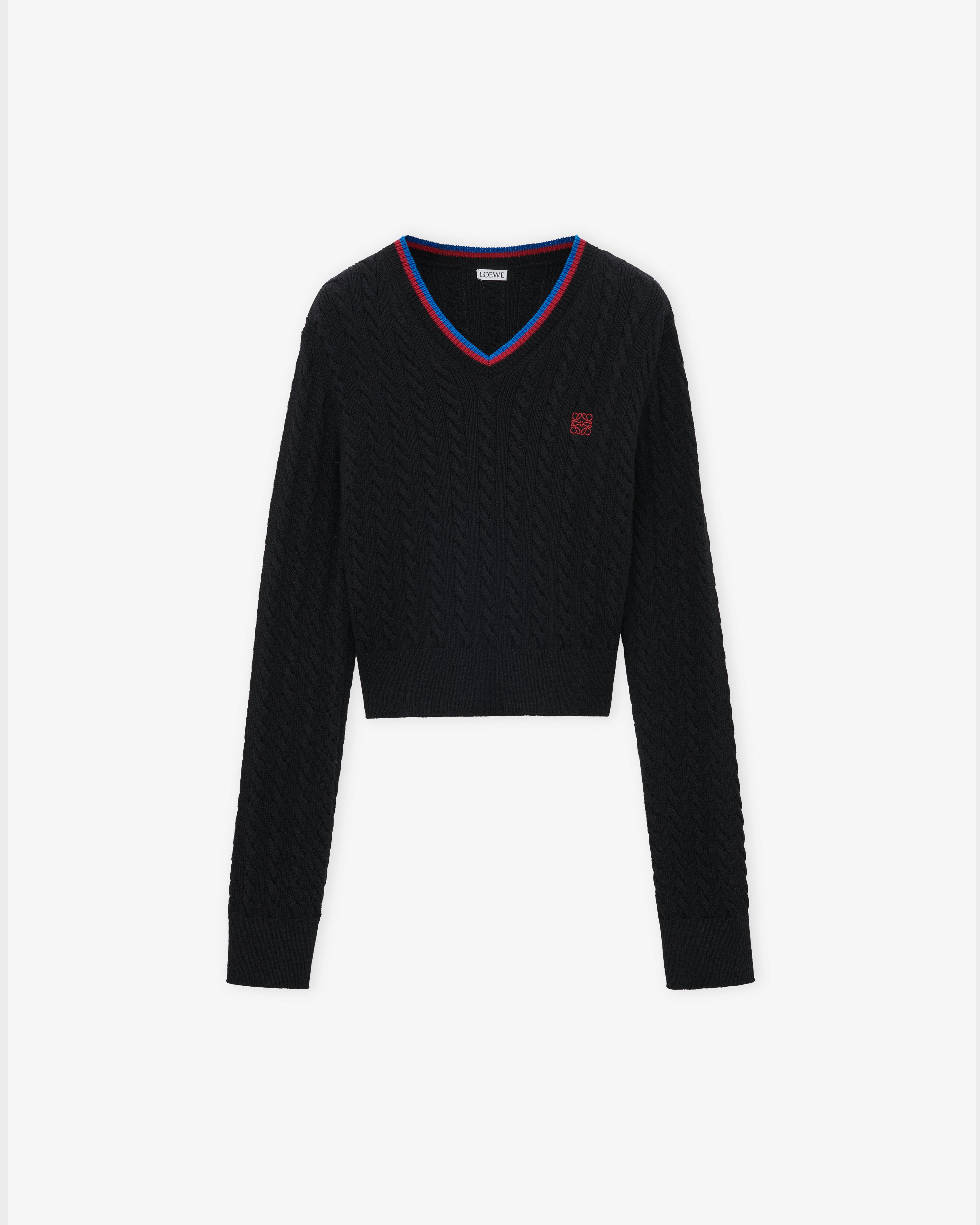 Loewe Women’s Sweater In Cotton (Black)