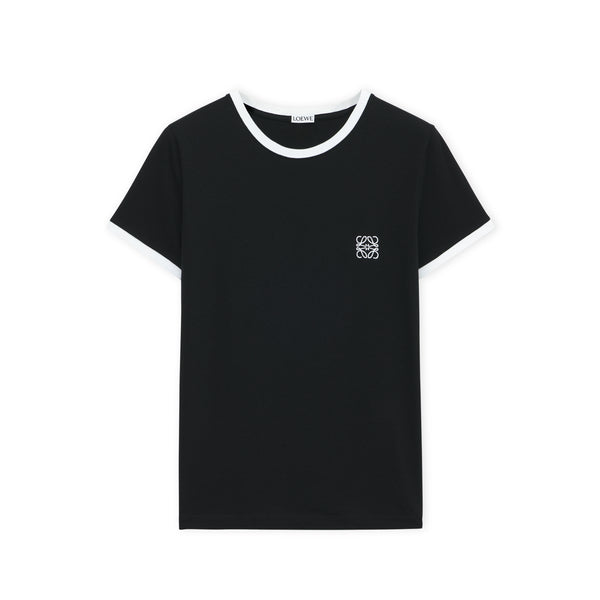 Loewe - Women's Slim Fit Anagram T-Shirt - (Black/White)