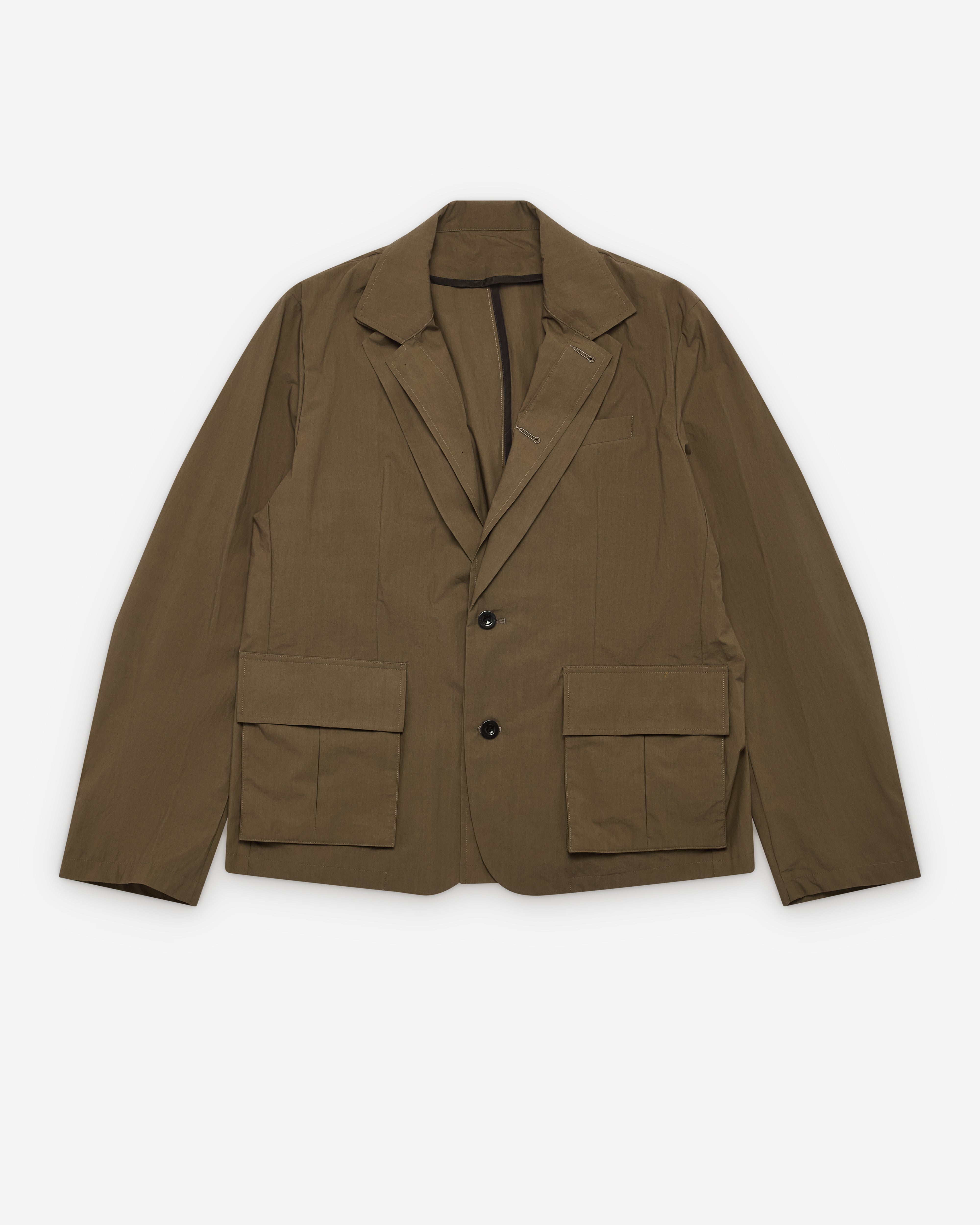Sacai : Men's Cotton Typewriter Jacket (Olive) | Dover Street