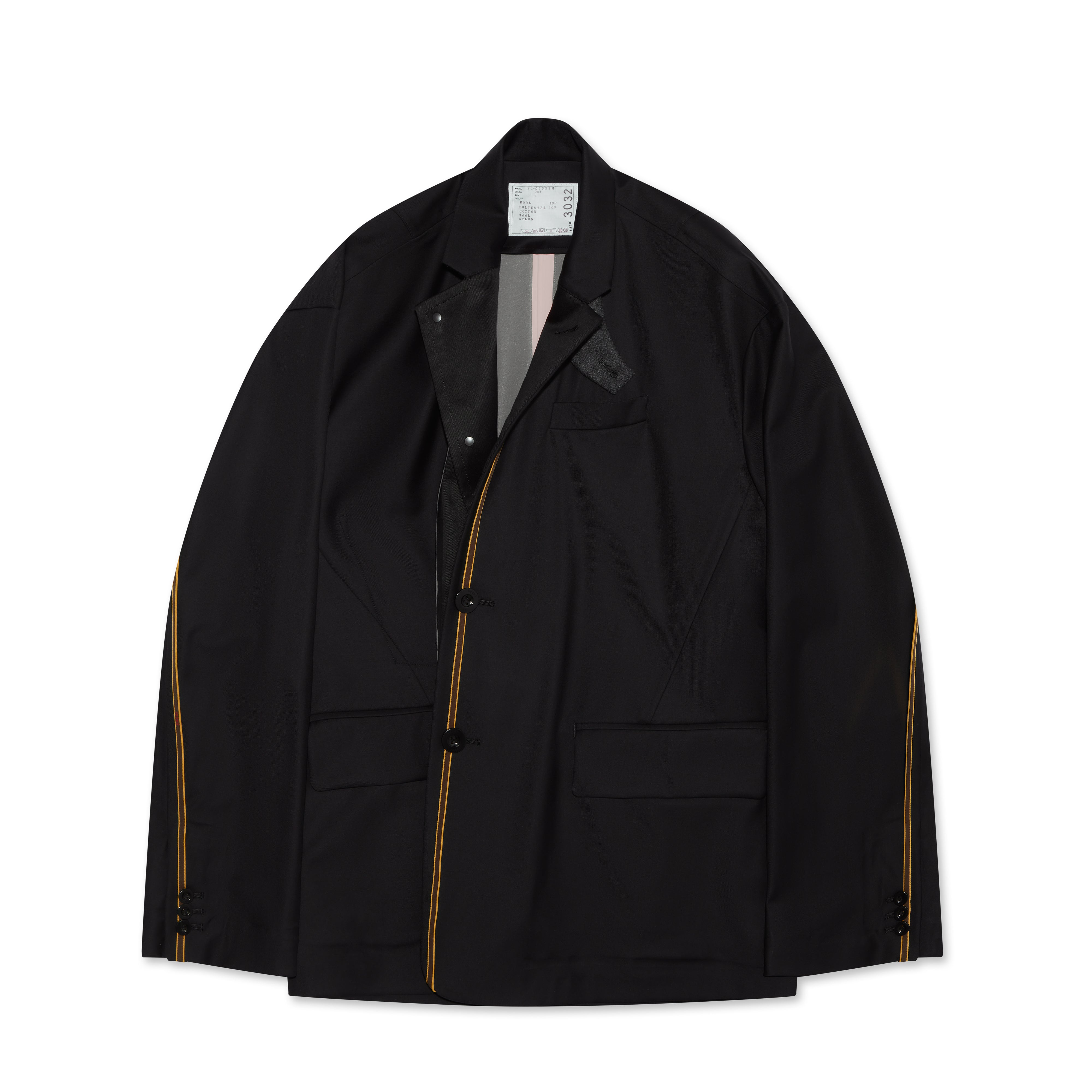 sacai Men's Suiting Jacket (Black) | Dover Street Market E-Shop