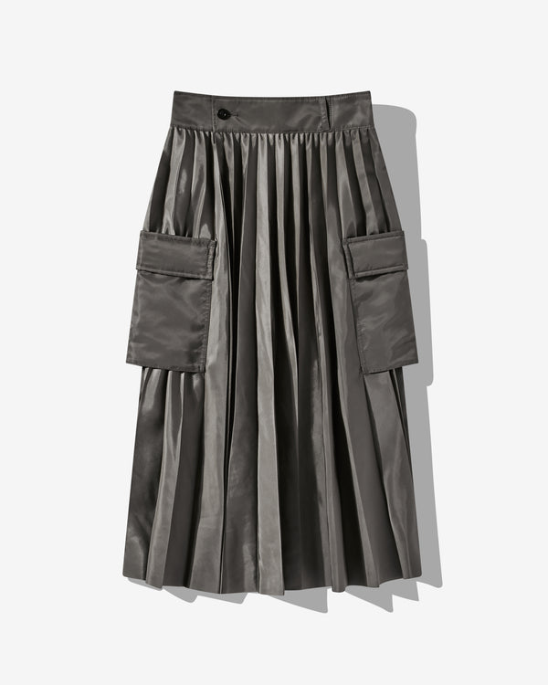 sacai - Women's Nylon Twill Skirt - (Taupe)