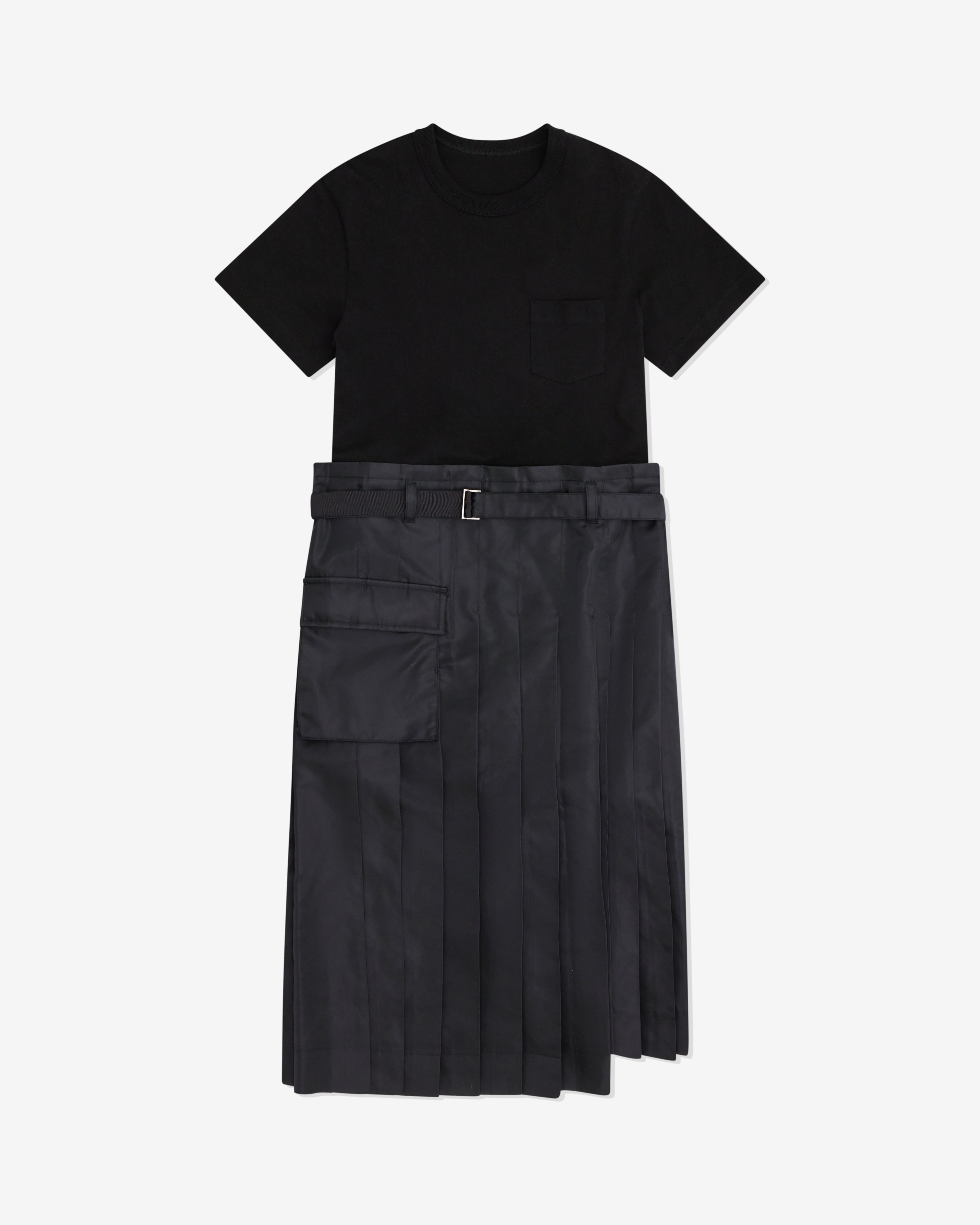 Nylon Twill Mix Cotton Jersey Dress – La Garçonne Sacai Cotton