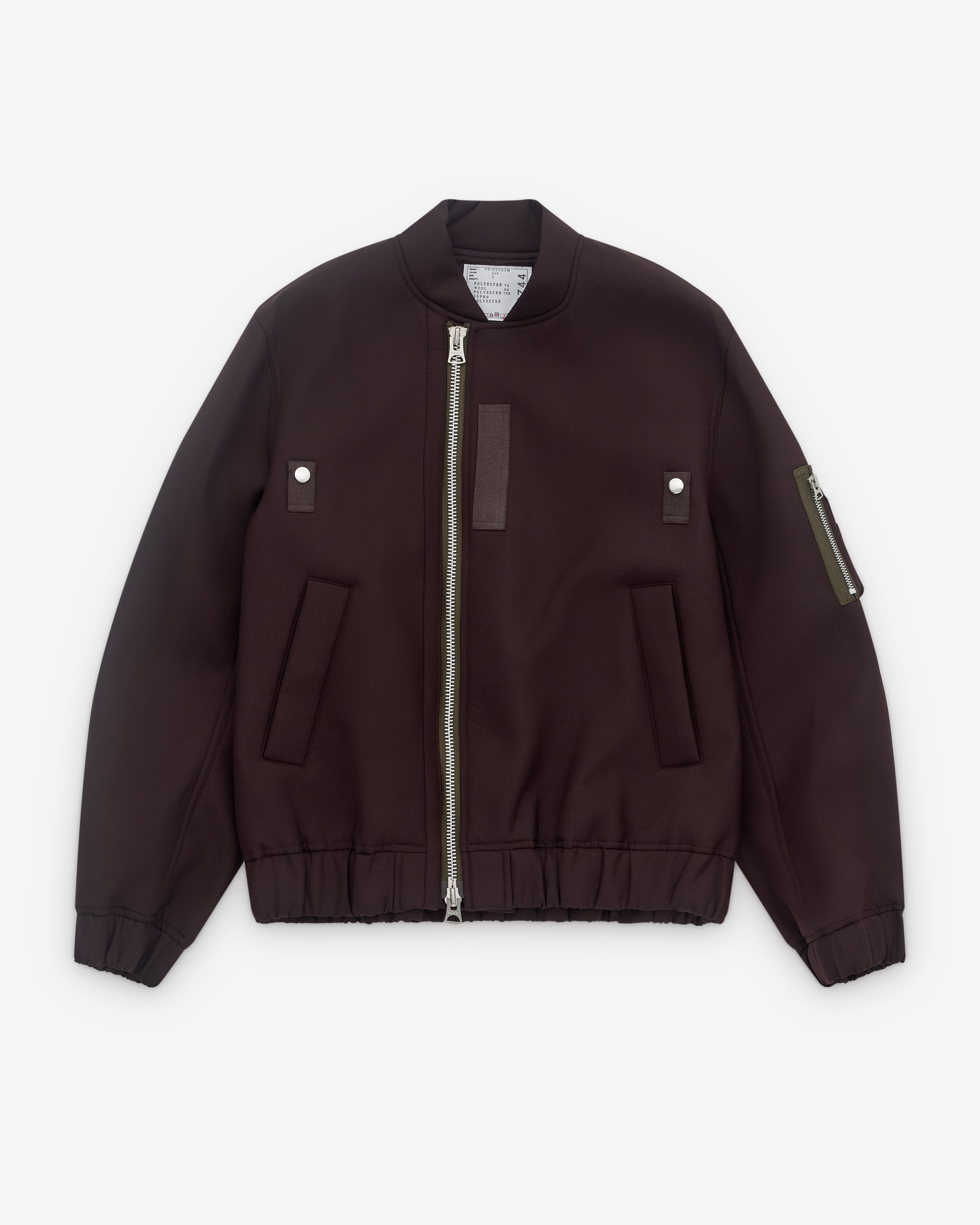 sacai Men’s Bomber Jacket (Brown)