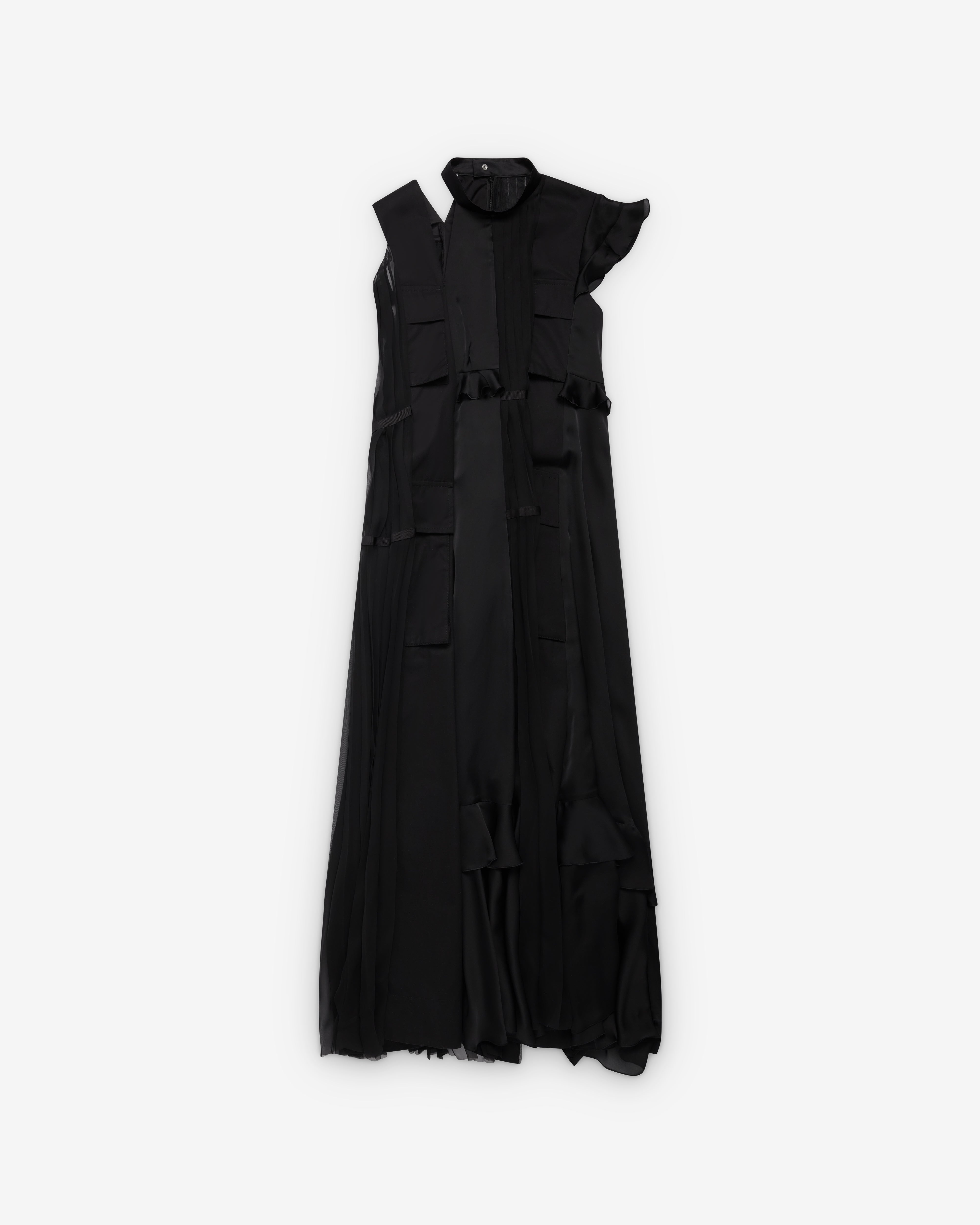 Sacai : Women's Fabric Mix Dress (Black) | Dover Street Market London