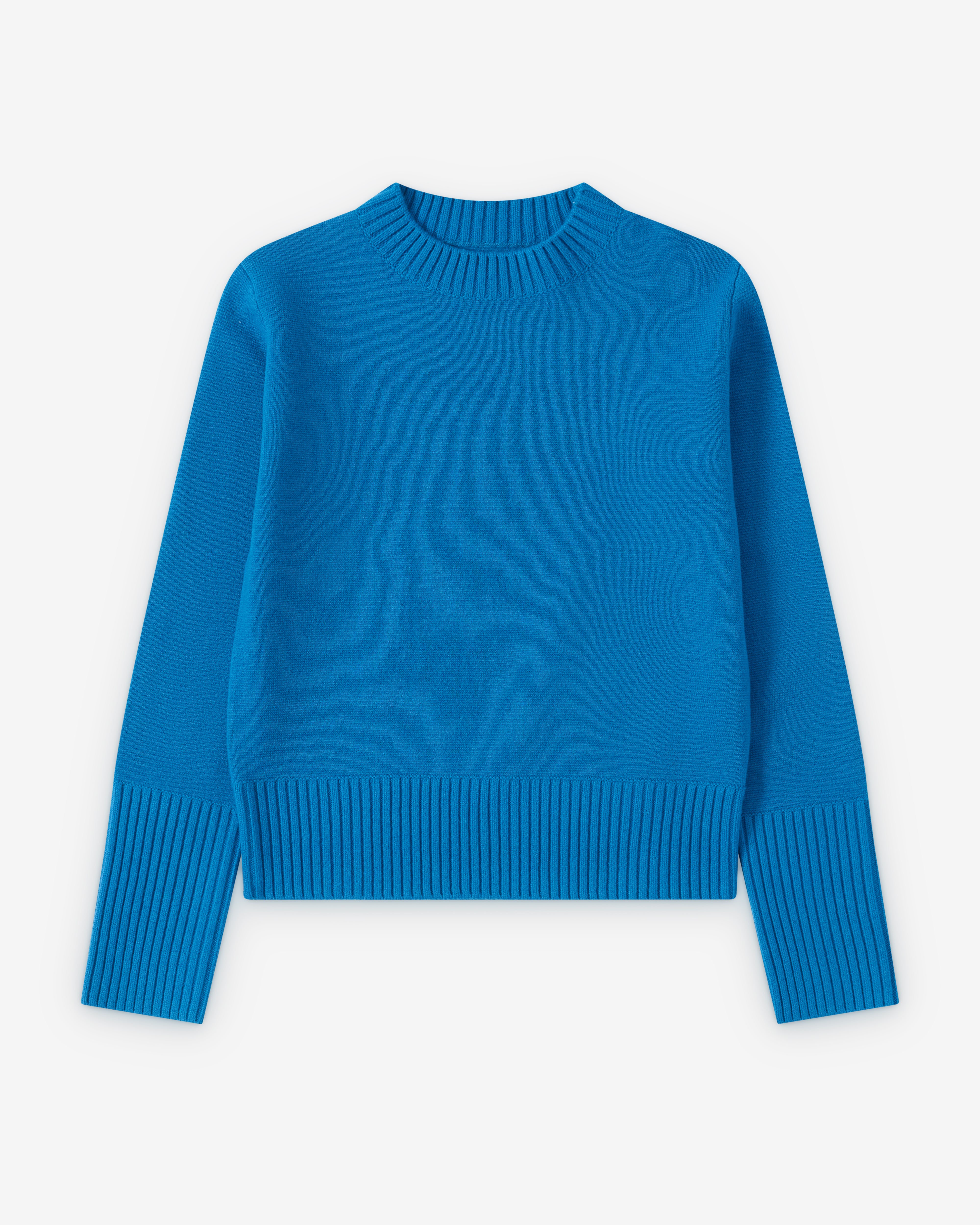Sacai : Women's Wool Knit Pullover (Blue) | Dover Street Market London