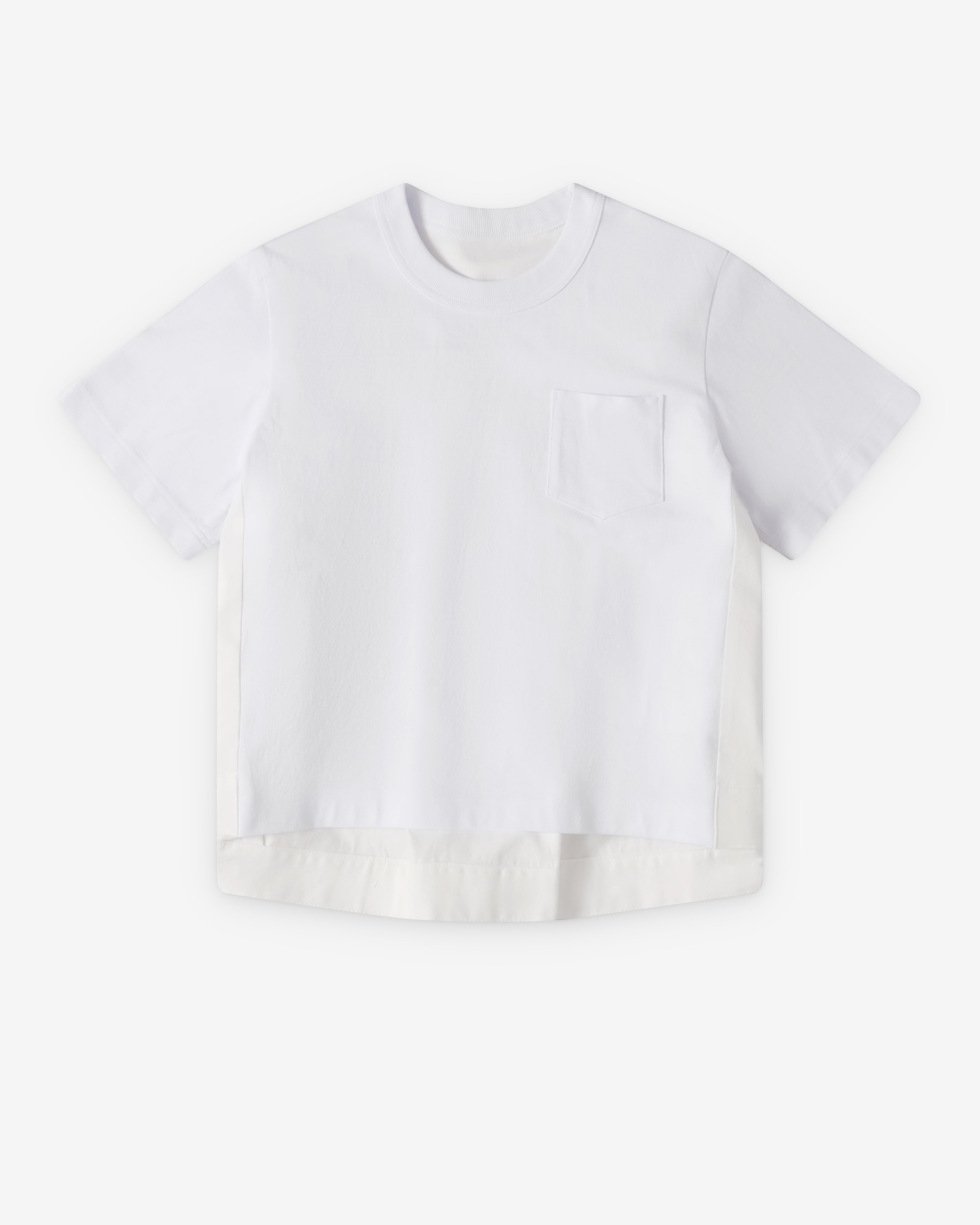 Sacai : Women's Jersey T-Shirt (White/Cream) | Dover Street Market