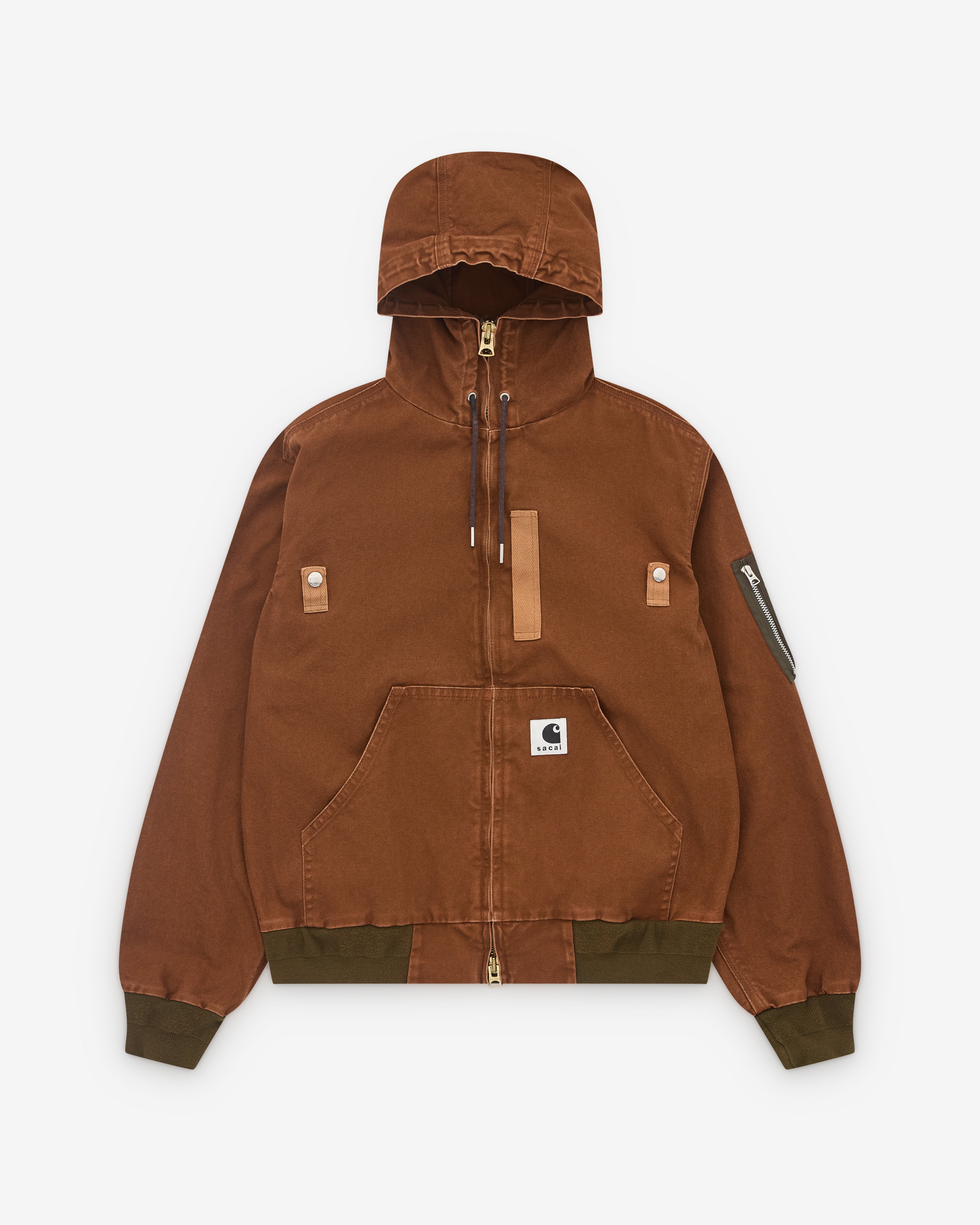 トップス sacai Carhartt Duck Hooded Blouson size3 351294-50572-SACAI-CARHARTT-