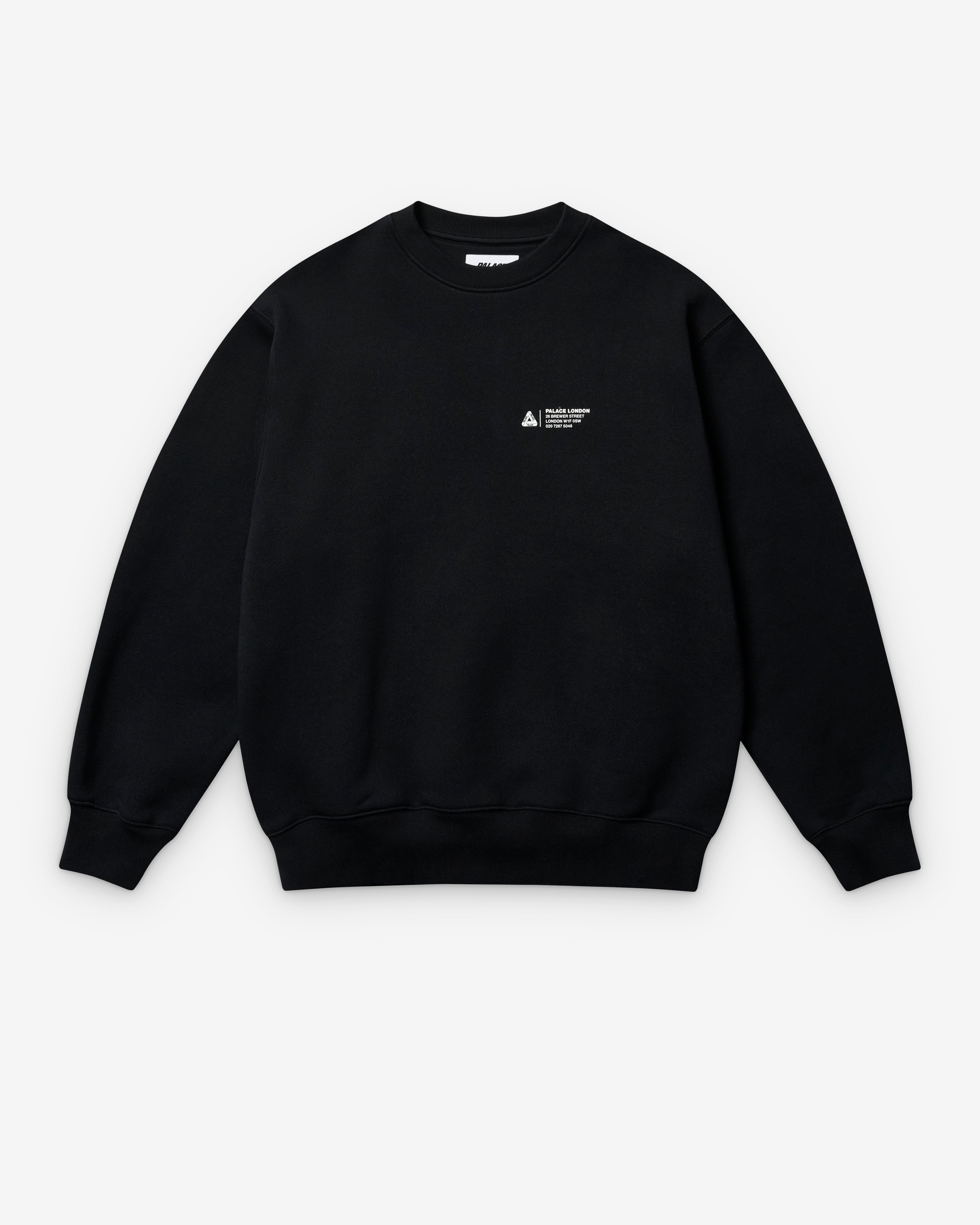 Palace: Men's Shop Locator Crew (Black) | DSML E-SHOP Palace: Men's Shop Locator Crew (Black) | DSML E-SHOP
