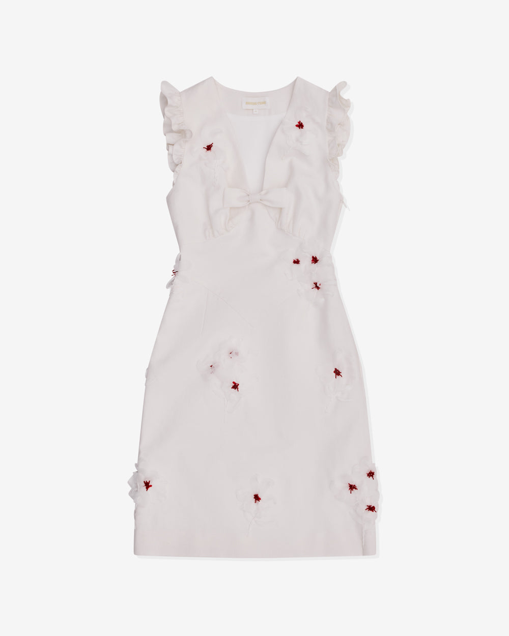 SHUSHU/TONG - Women’s Lace Flare Sleeve Dress