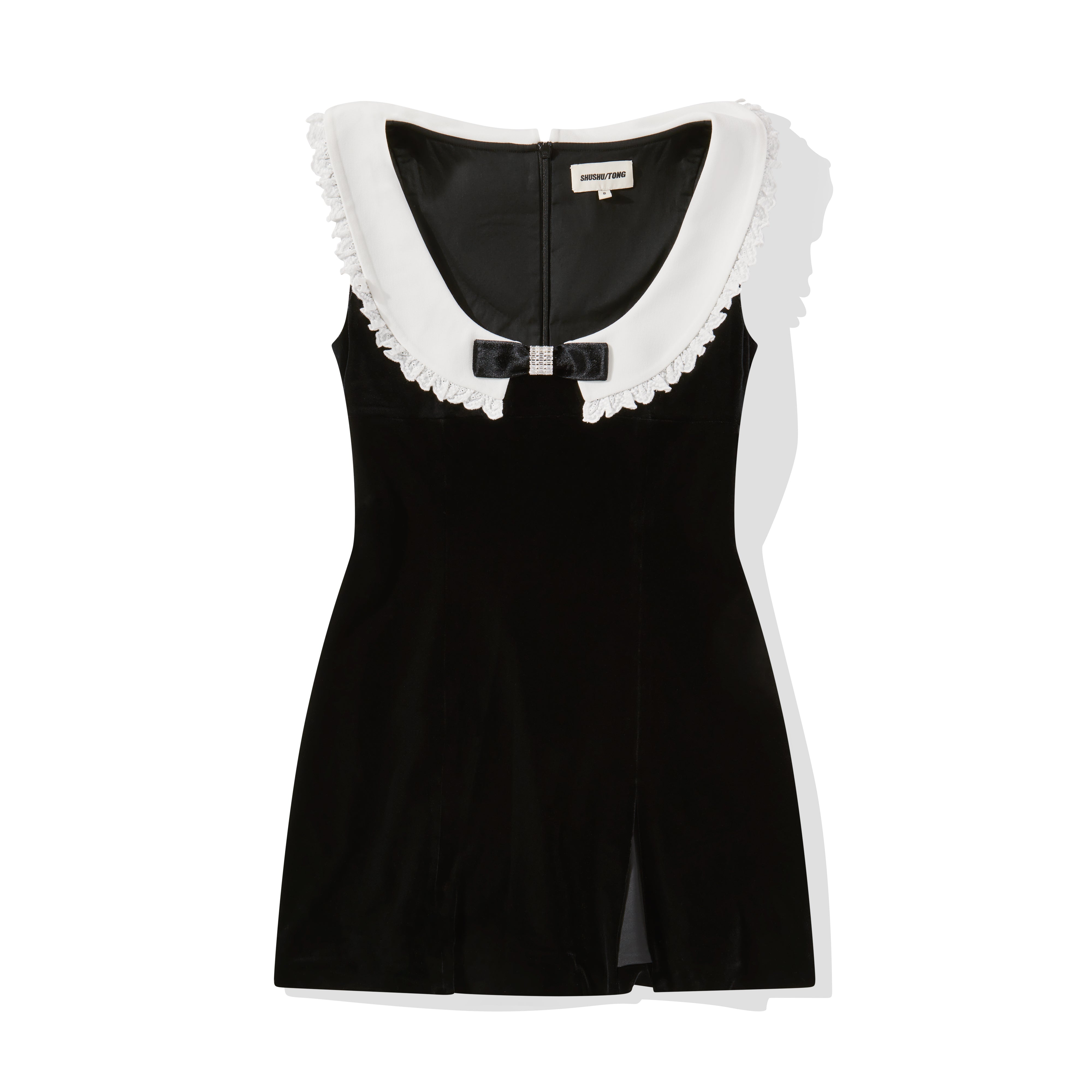 SHUSHUTONG White & Black Bustier Strap Camisole Mini Dress – CHINASQUAD