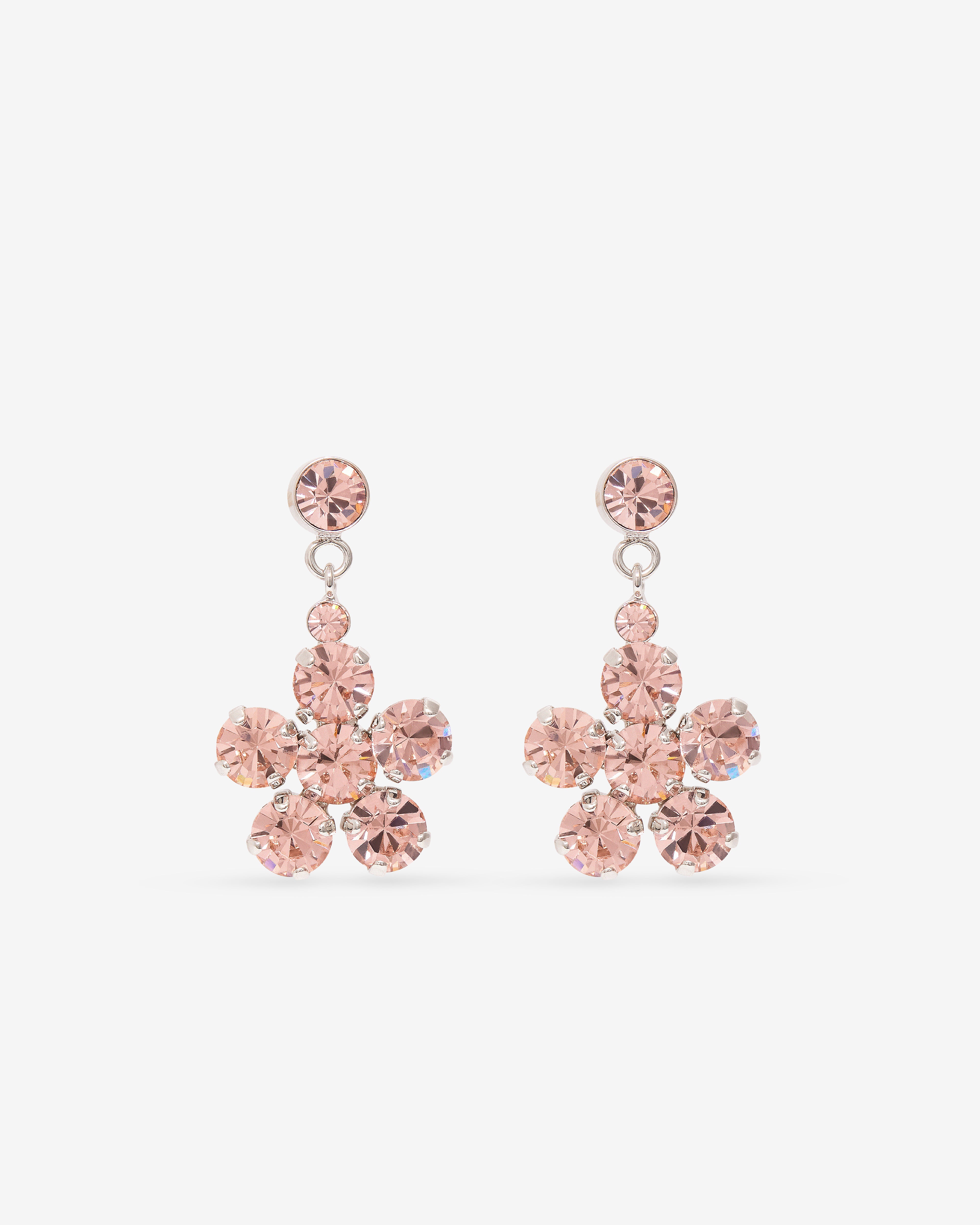 Simone Rocha : Women's Mini Daisy Drop Earrings (Rose) | Dover