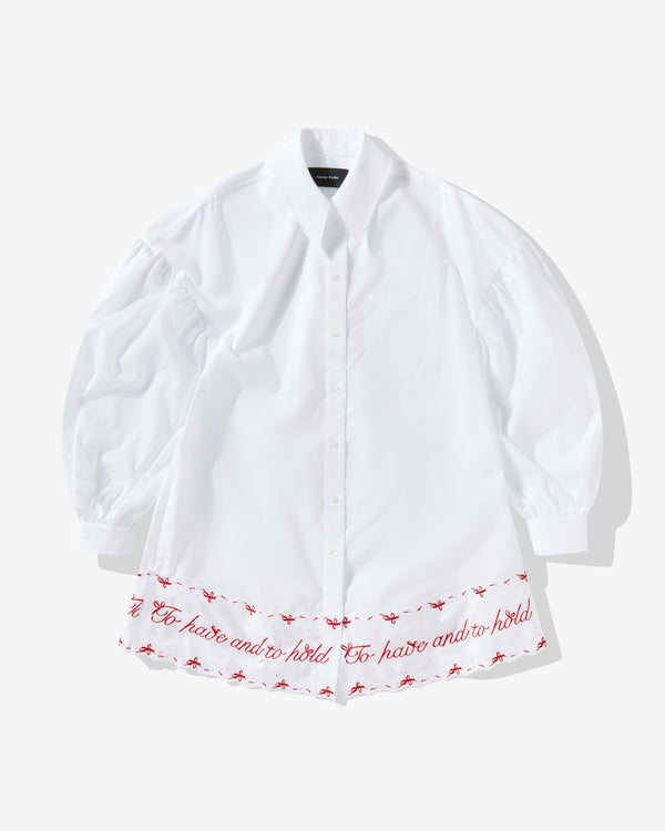 Simone Rocha - Women's Embroidered Shirt - (White)