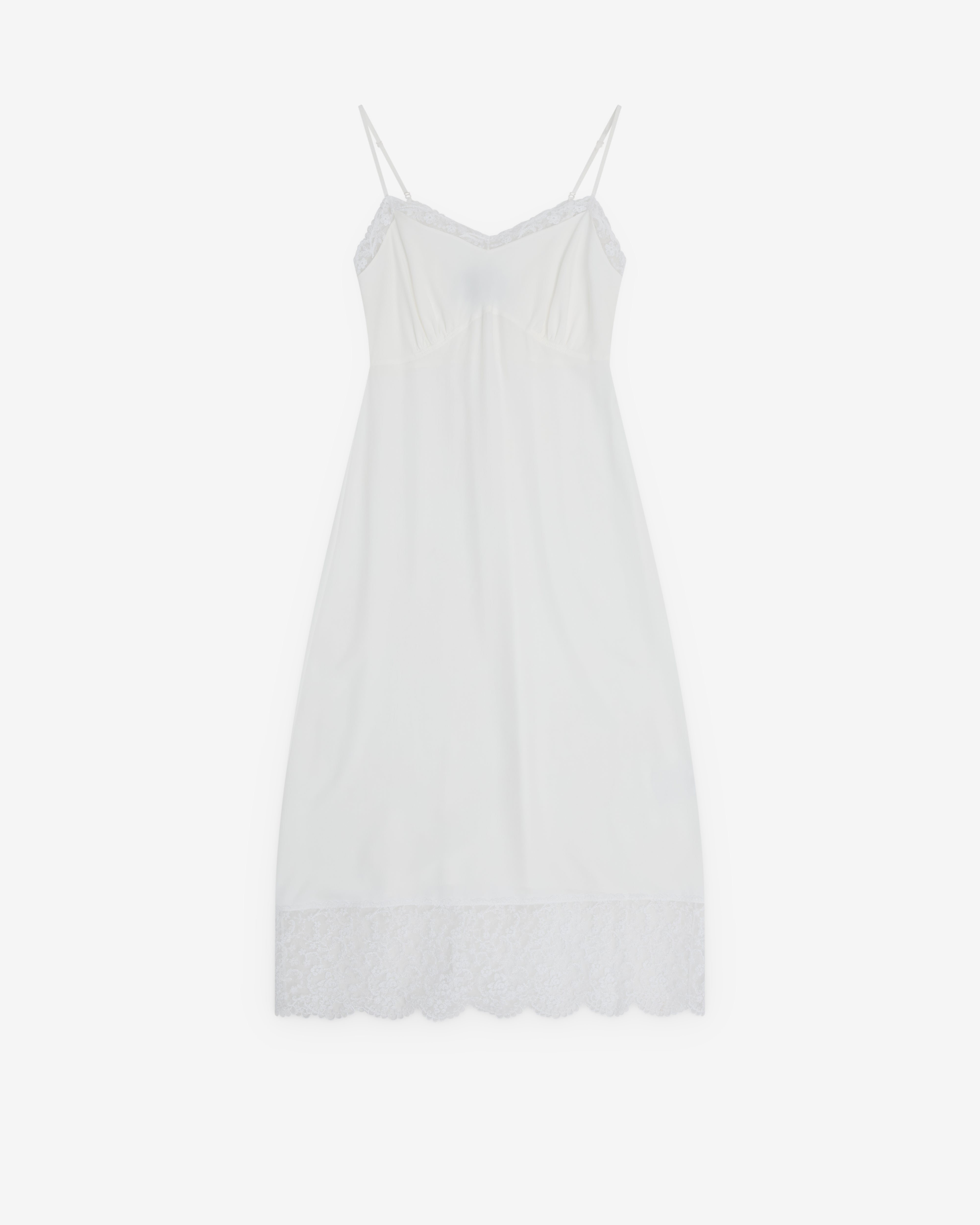 Simone Rocha: Women's Lace Trim Slip Dress (Ivory) | Dover Street