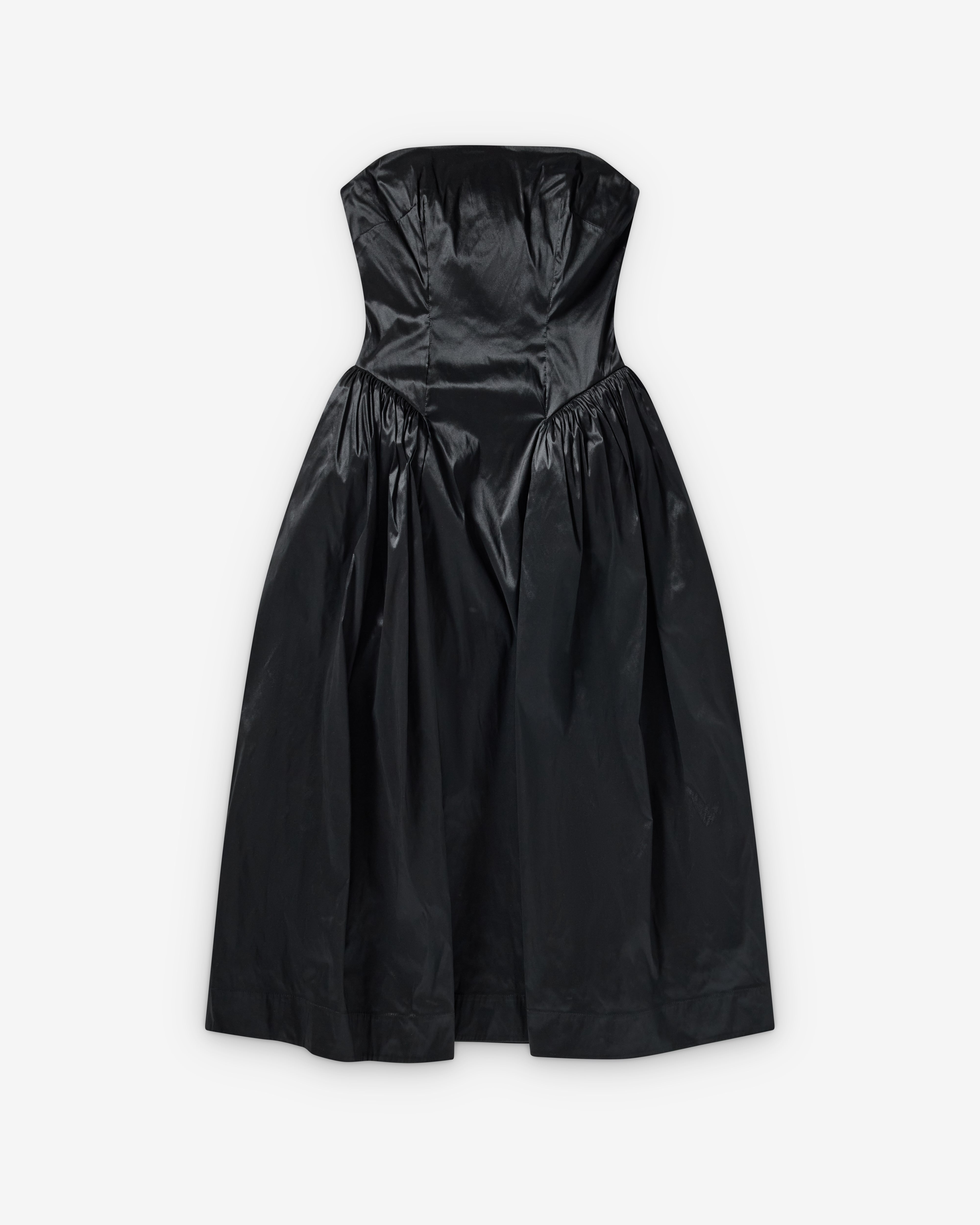 Simone Rocha: Women's Strapless Hip Bustle Dress (Black) | Dover
