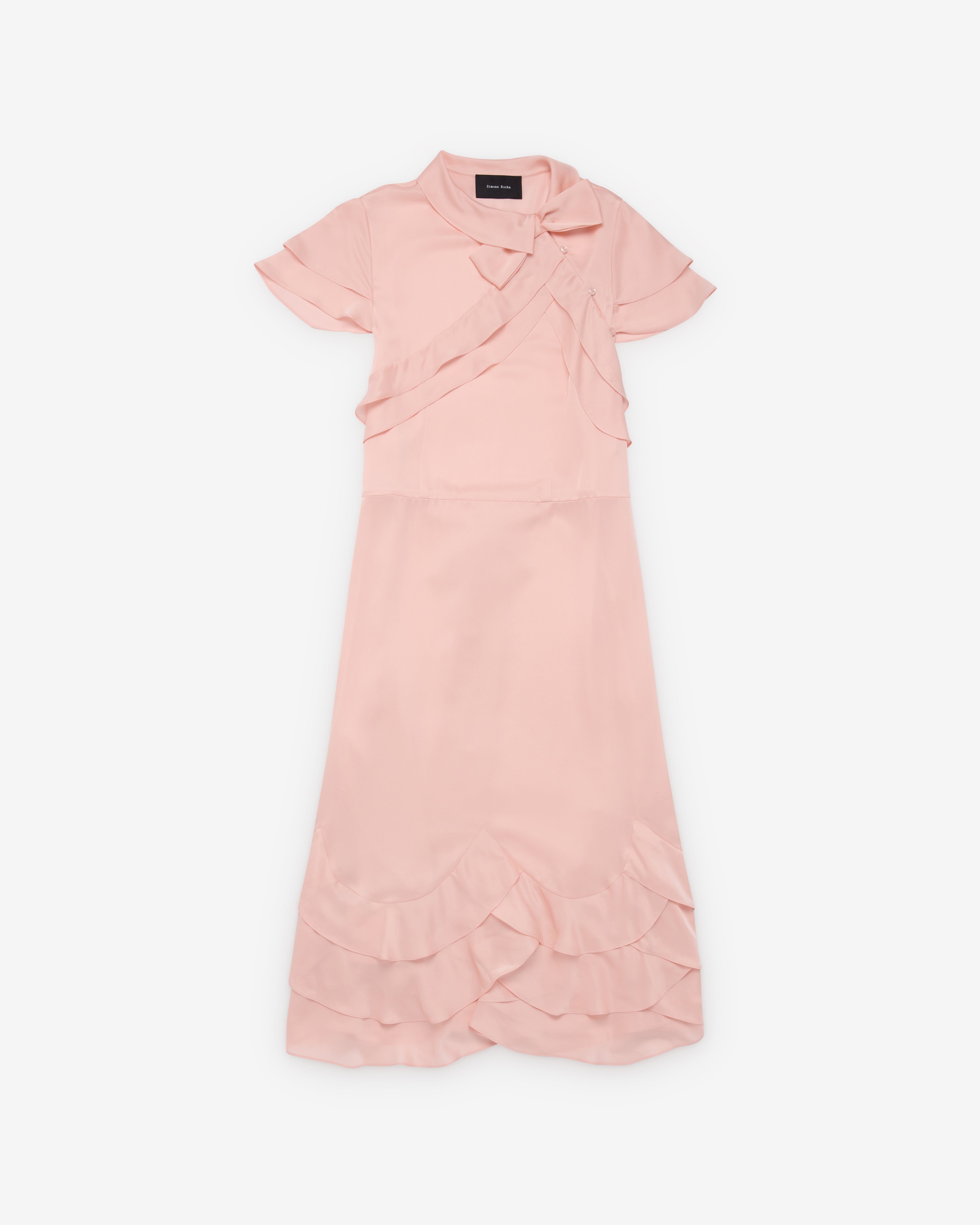 Simone Rocha - Women's Peeling Scalloped Hem Petal Bow Sash Dress