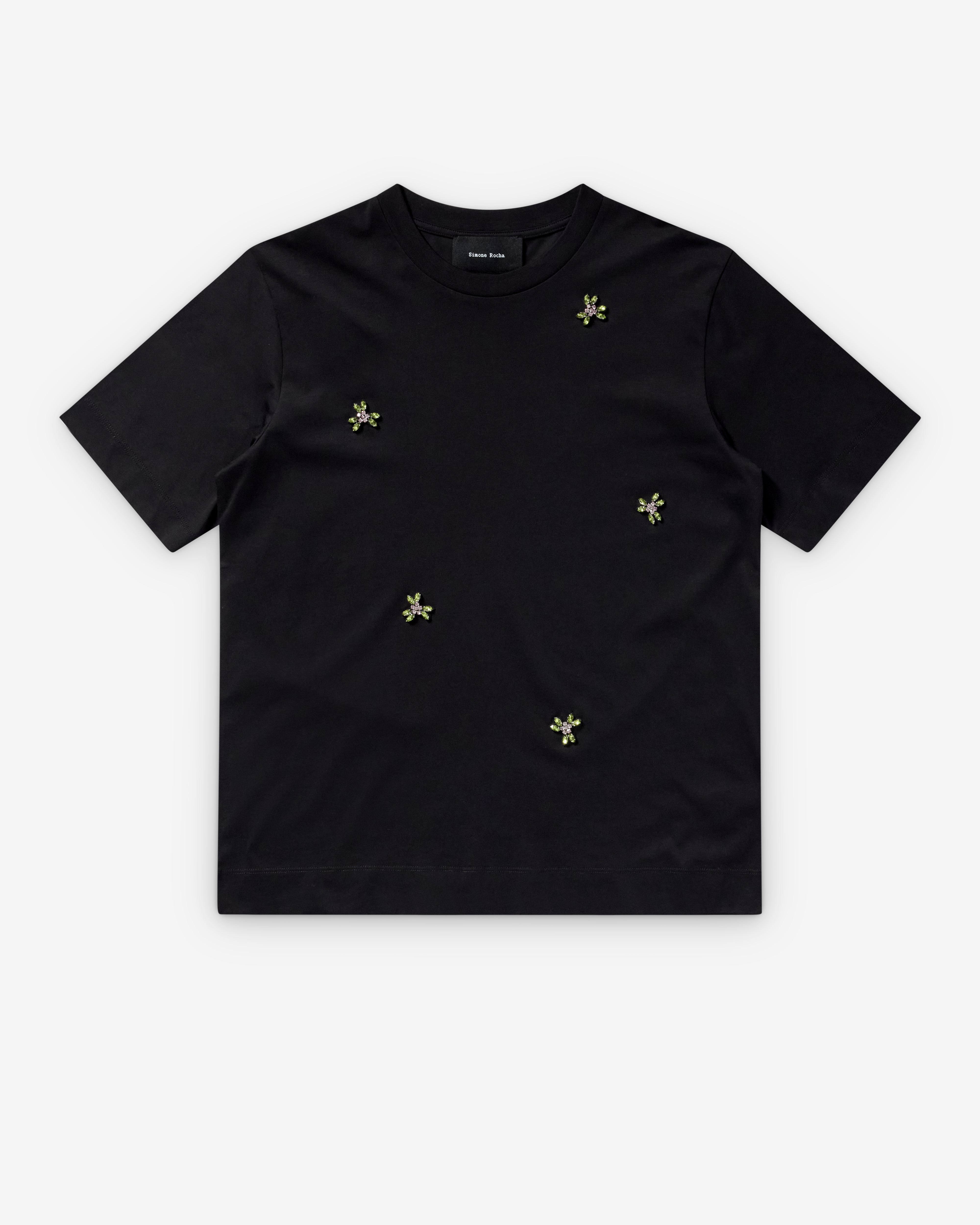 Simone Rocha : Women's Boy T-Shirt (Black/Rose) | Dover Street