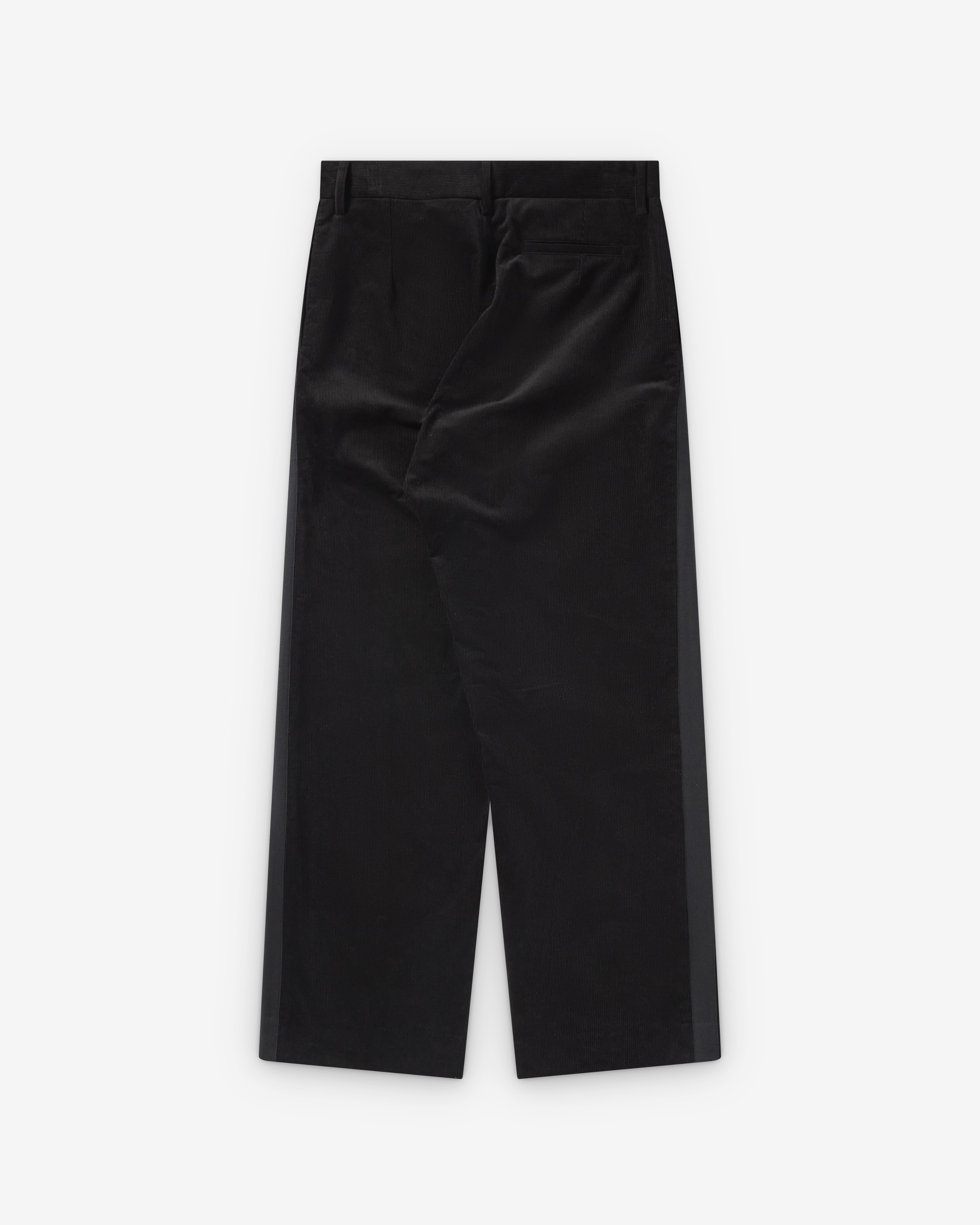 Stefan Cooke: Men's Corded Tux Trouser (Black) | Dover Street