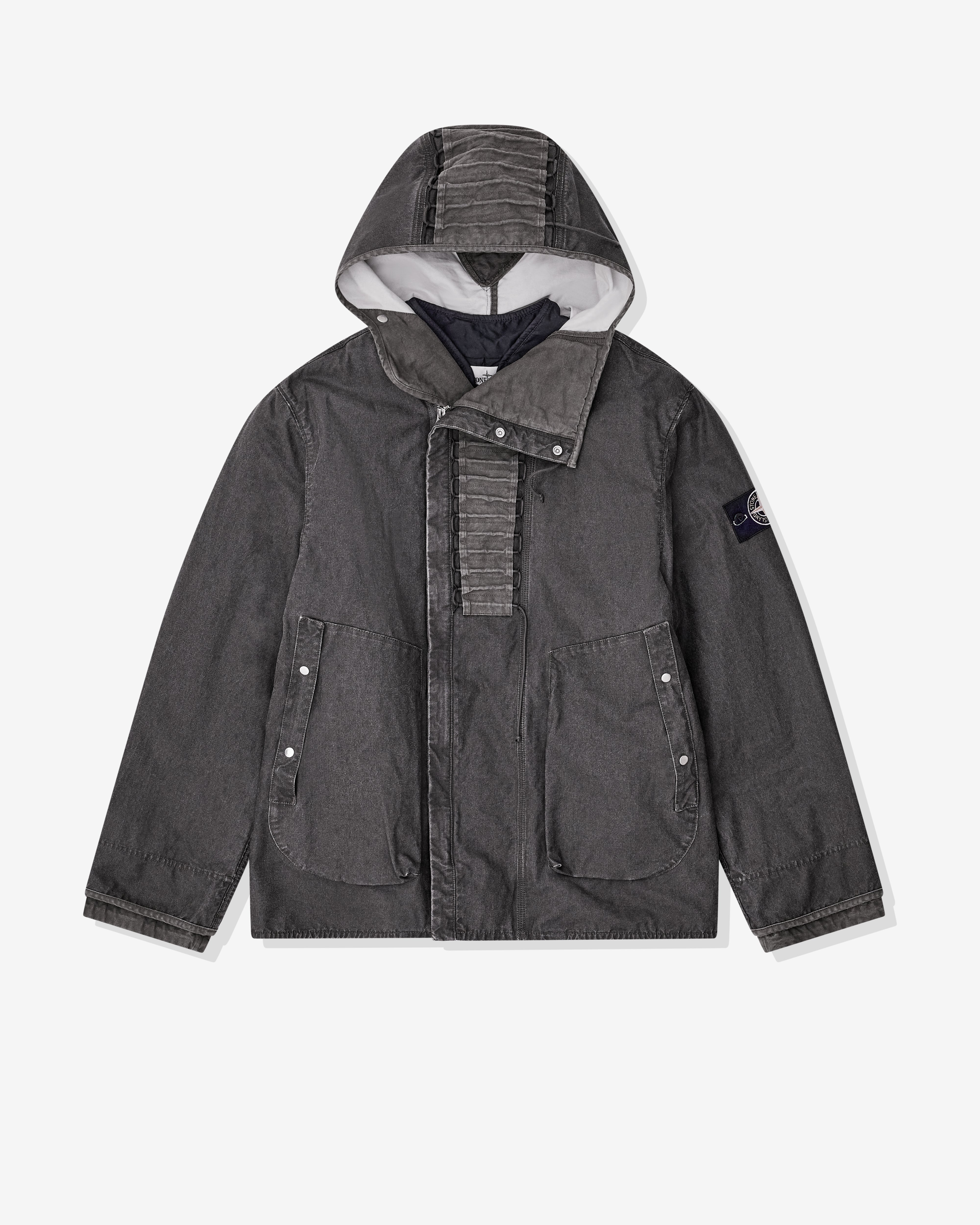 Stone Island: DSM Jacket With Gilet (Lead Grey) | DSML E-SHOP 
