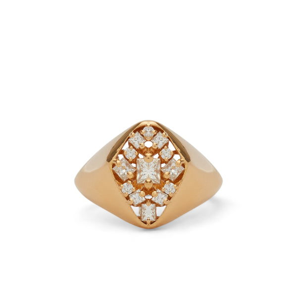 Suzanne Kalan - Diamond Pinky Ring - (Yellow Gold)