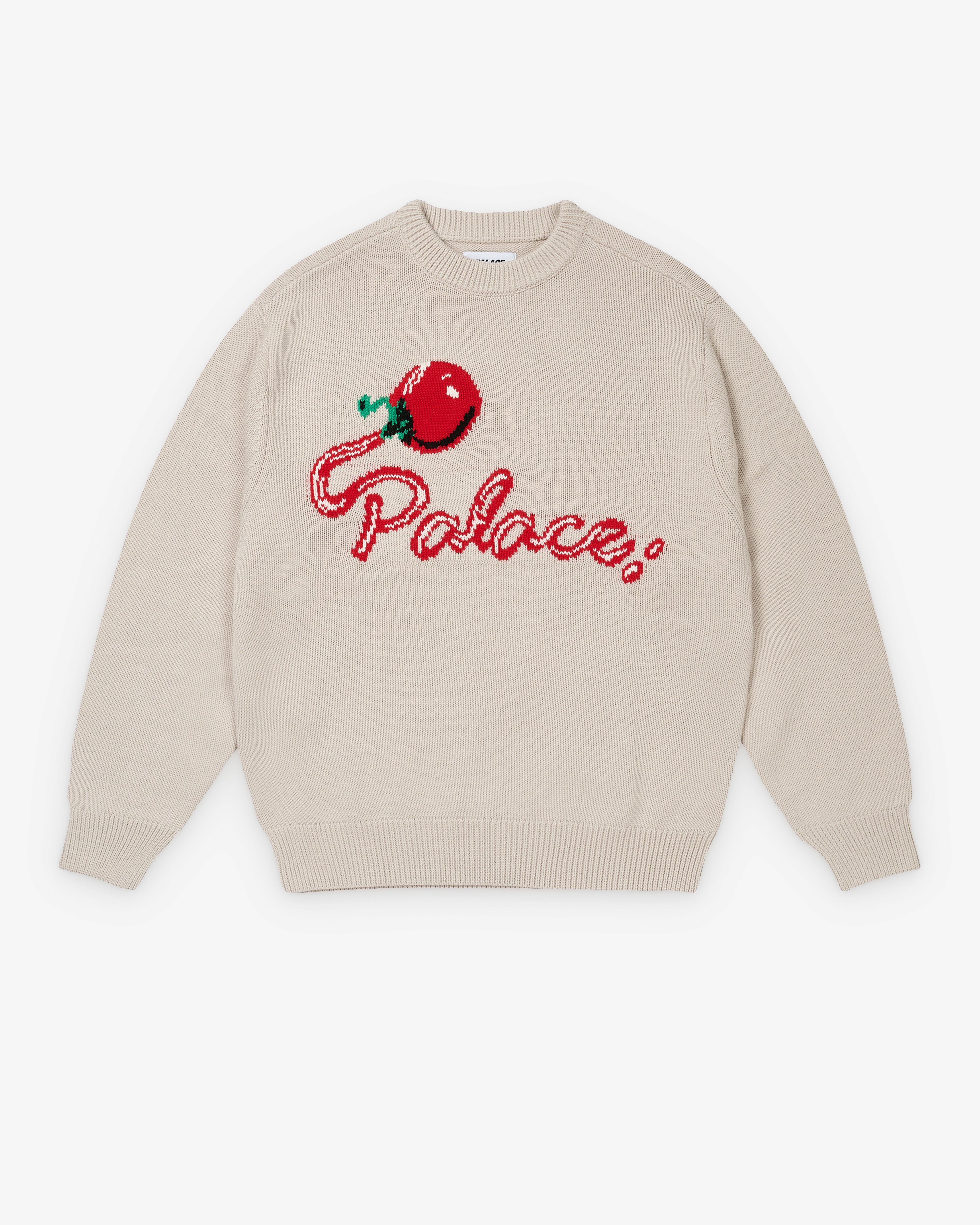 Palace: Men's Tommy Knit (Off White) | DSML E-SHOP
