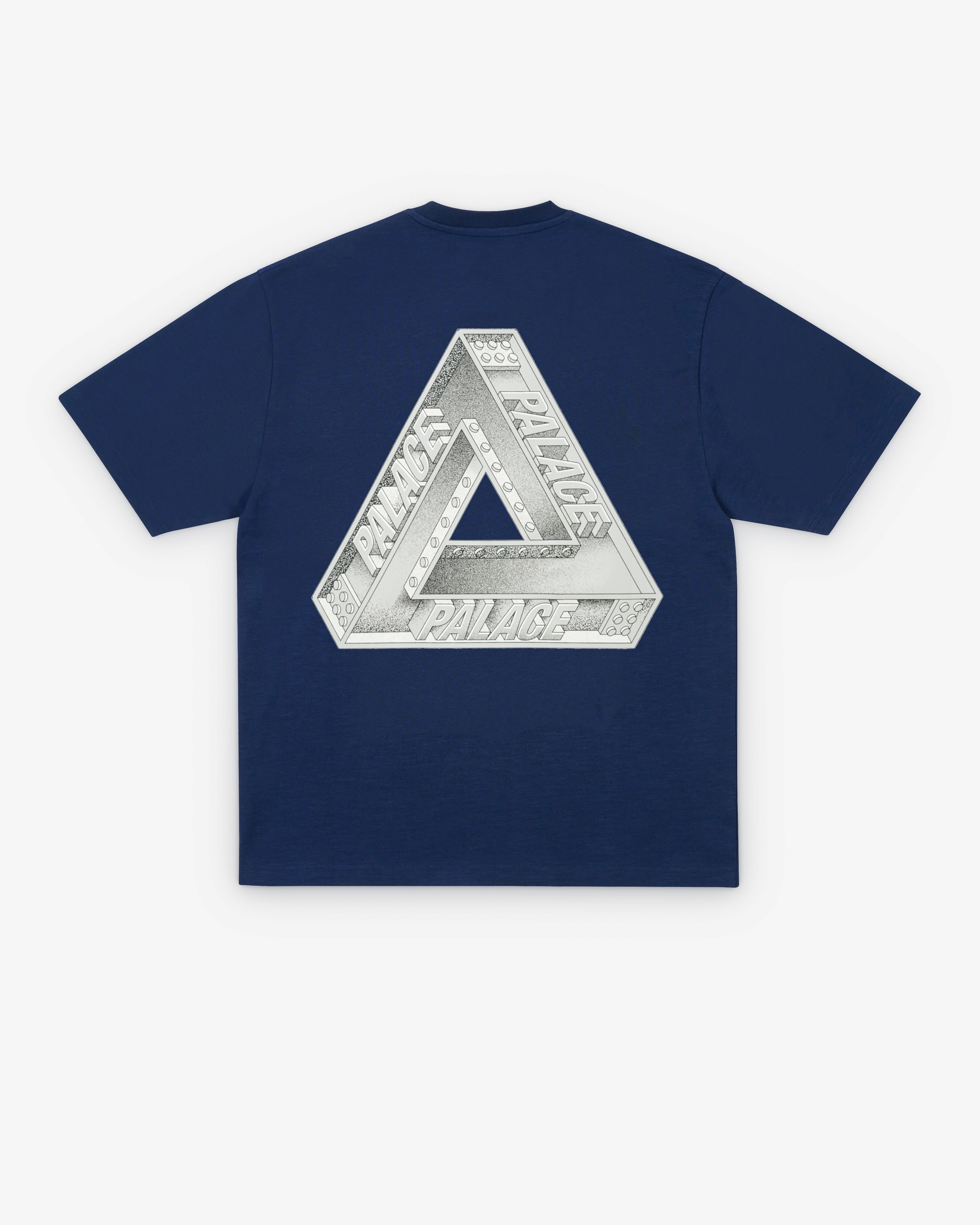 Palace: Men's Tri Girders T-Shirt (Navy) | Dover Street Market London