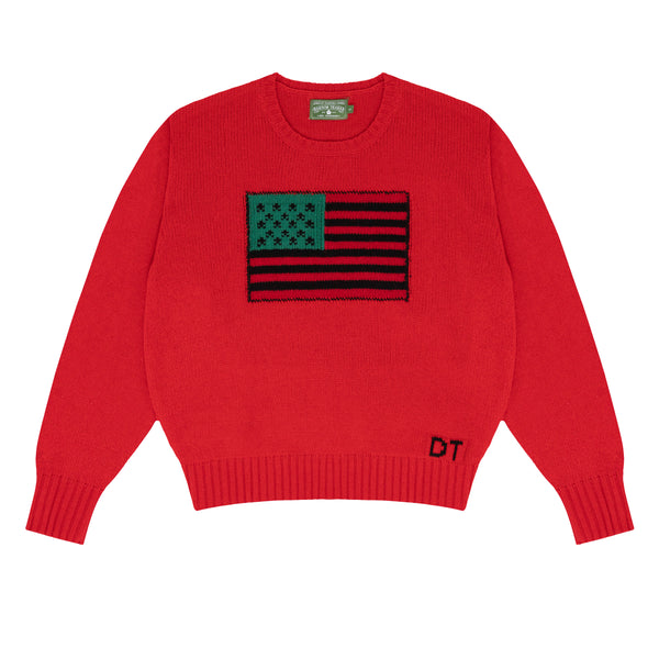 Denim Tears - 1619 Pan African Flag Sweater - (Red)