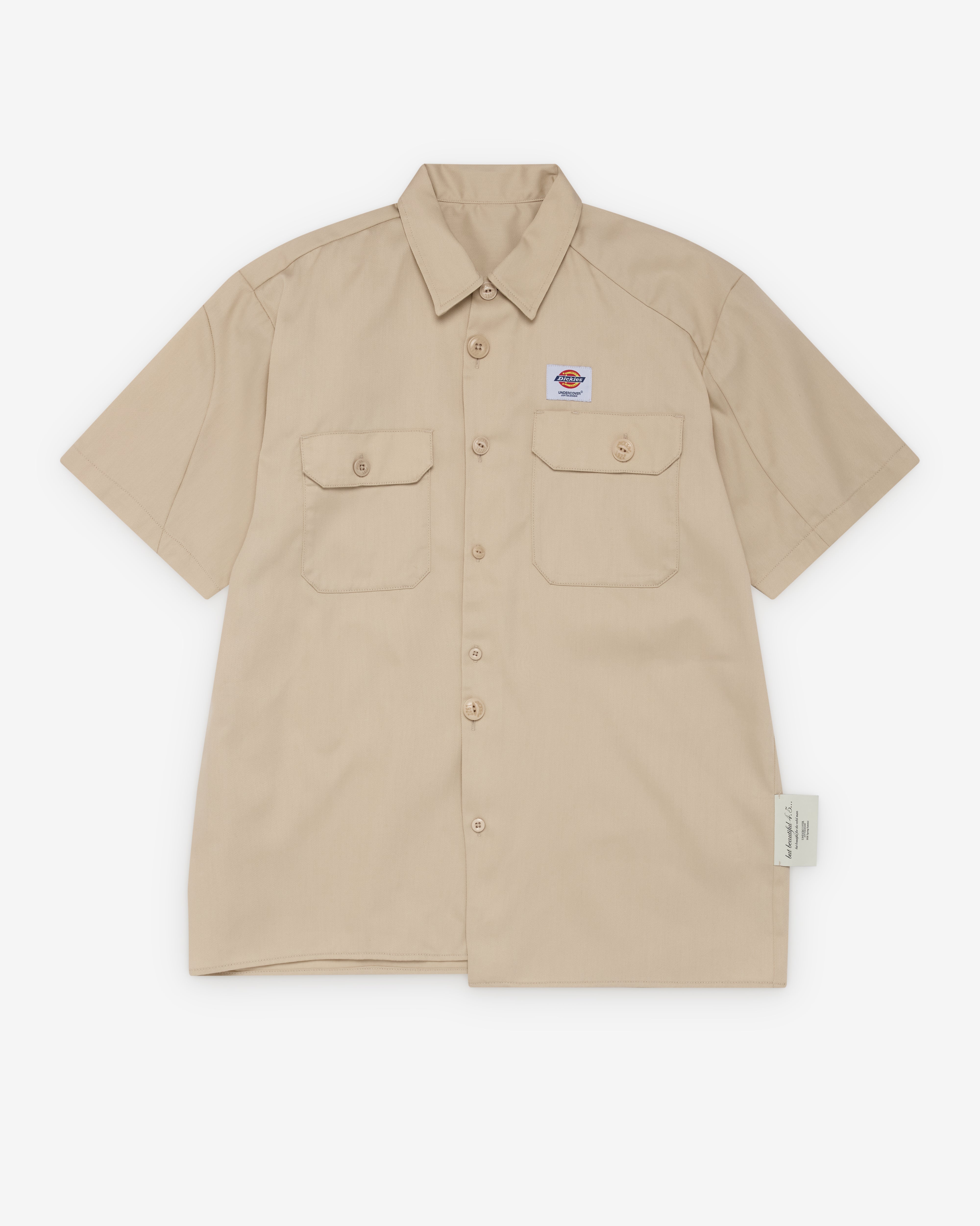 Undercover: Men's Dickies Short Sleeve Shirt (Beige) | Dover