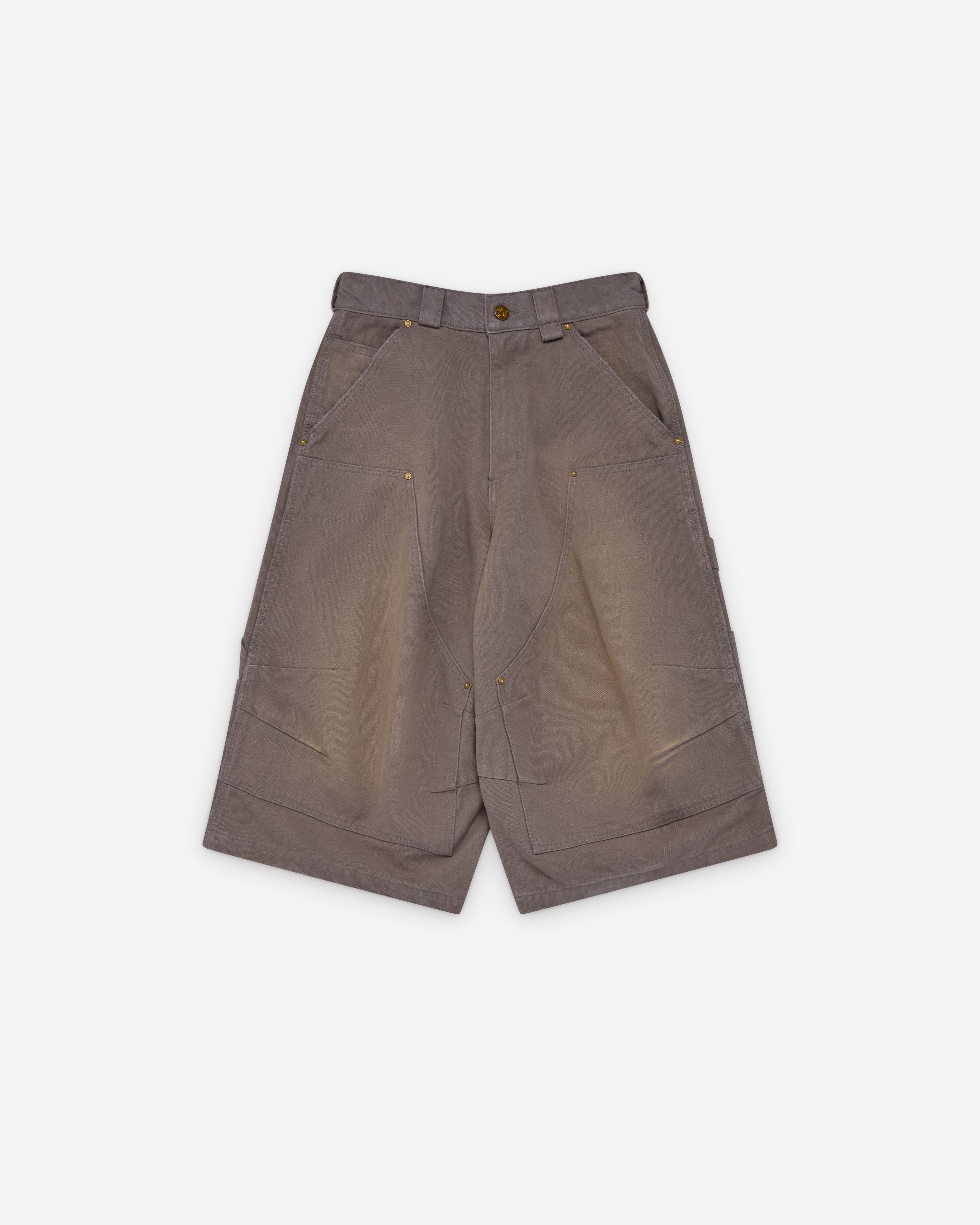 Willy Chavarria: Men's Stockton DBL Knee Short (Concrete) | Dover