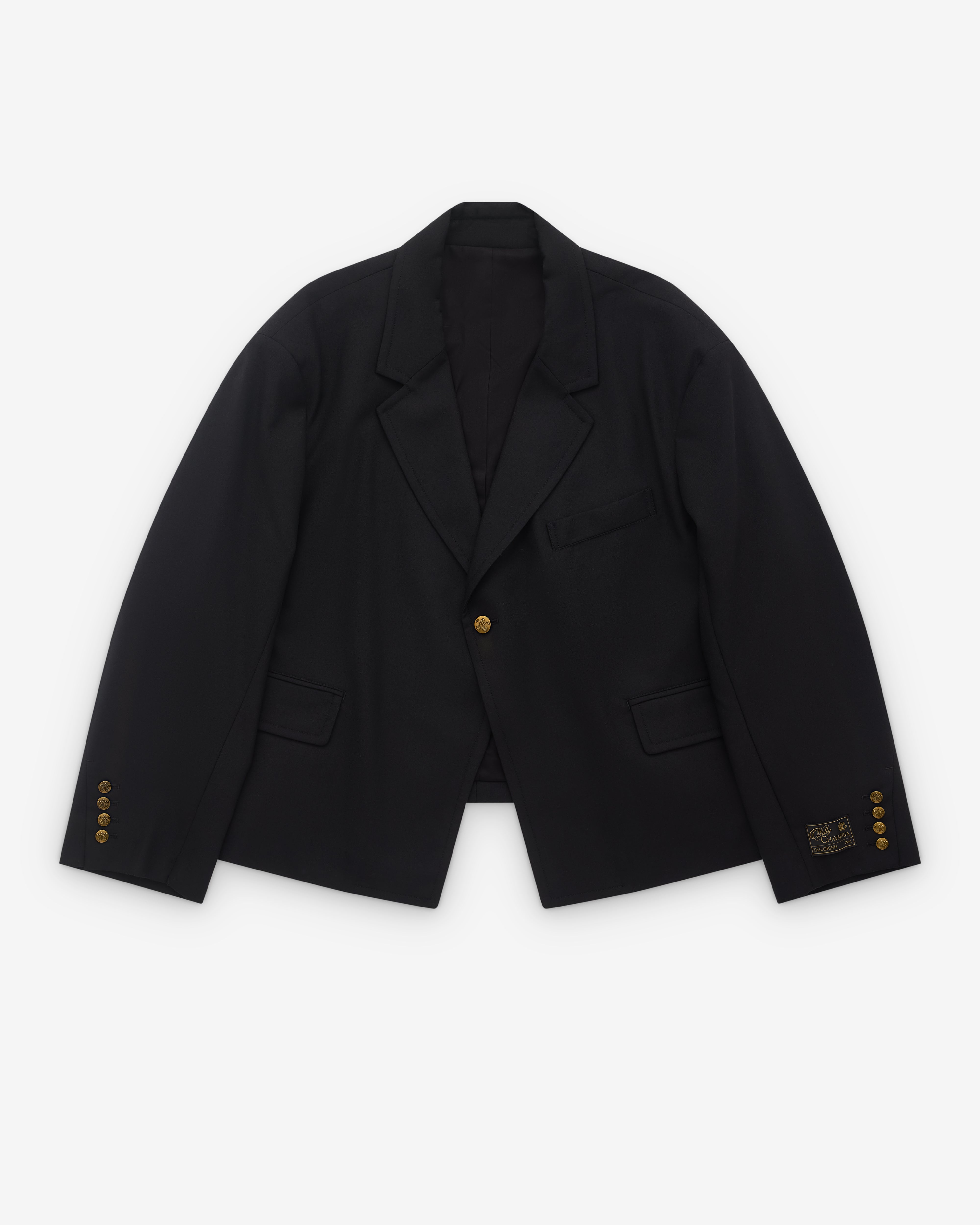Willy Chavarria: Men's Box Cutter Jacket (Black) | Dover Street