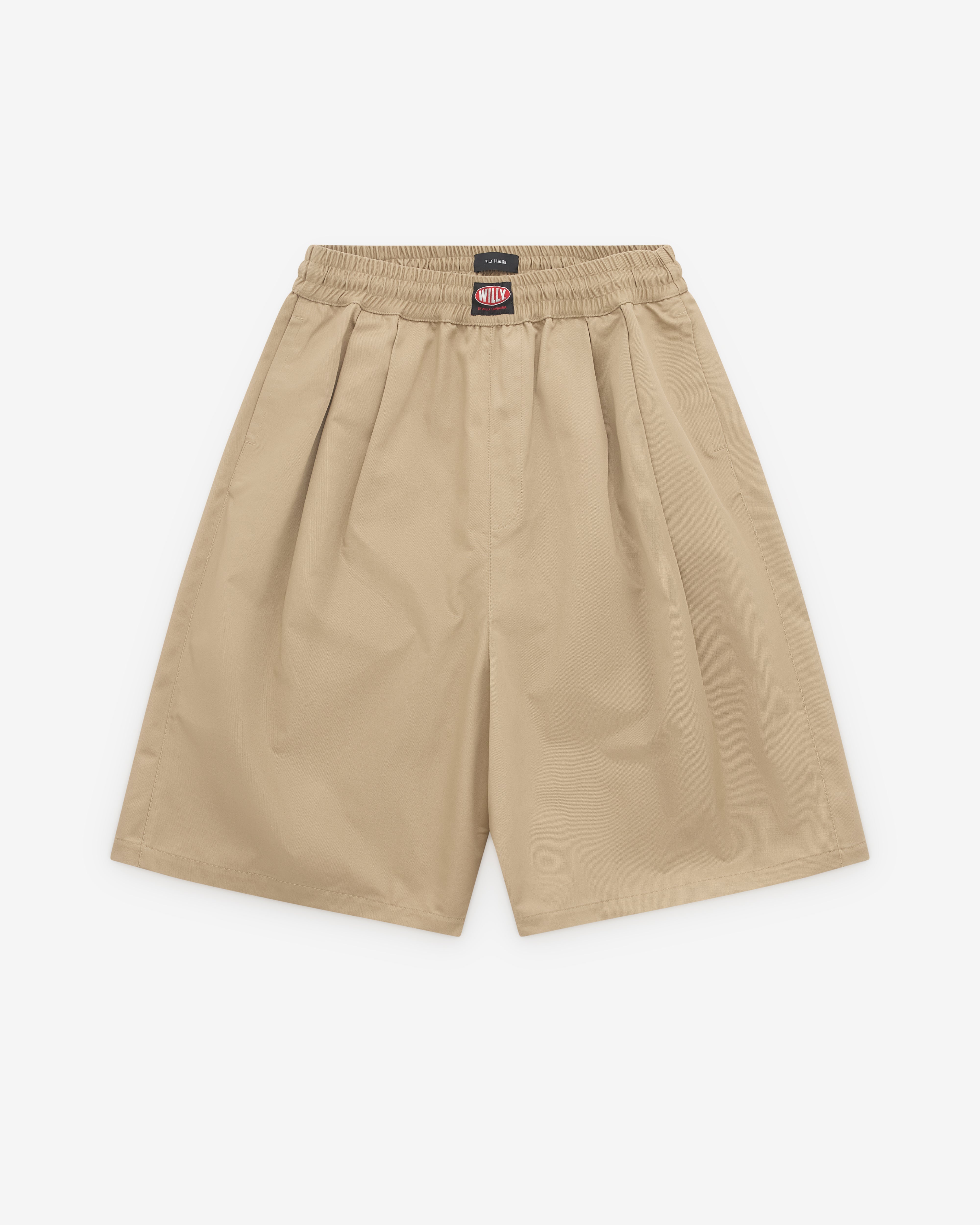Willy Chavarria: Men's Orale Elasticated Short (Travertine