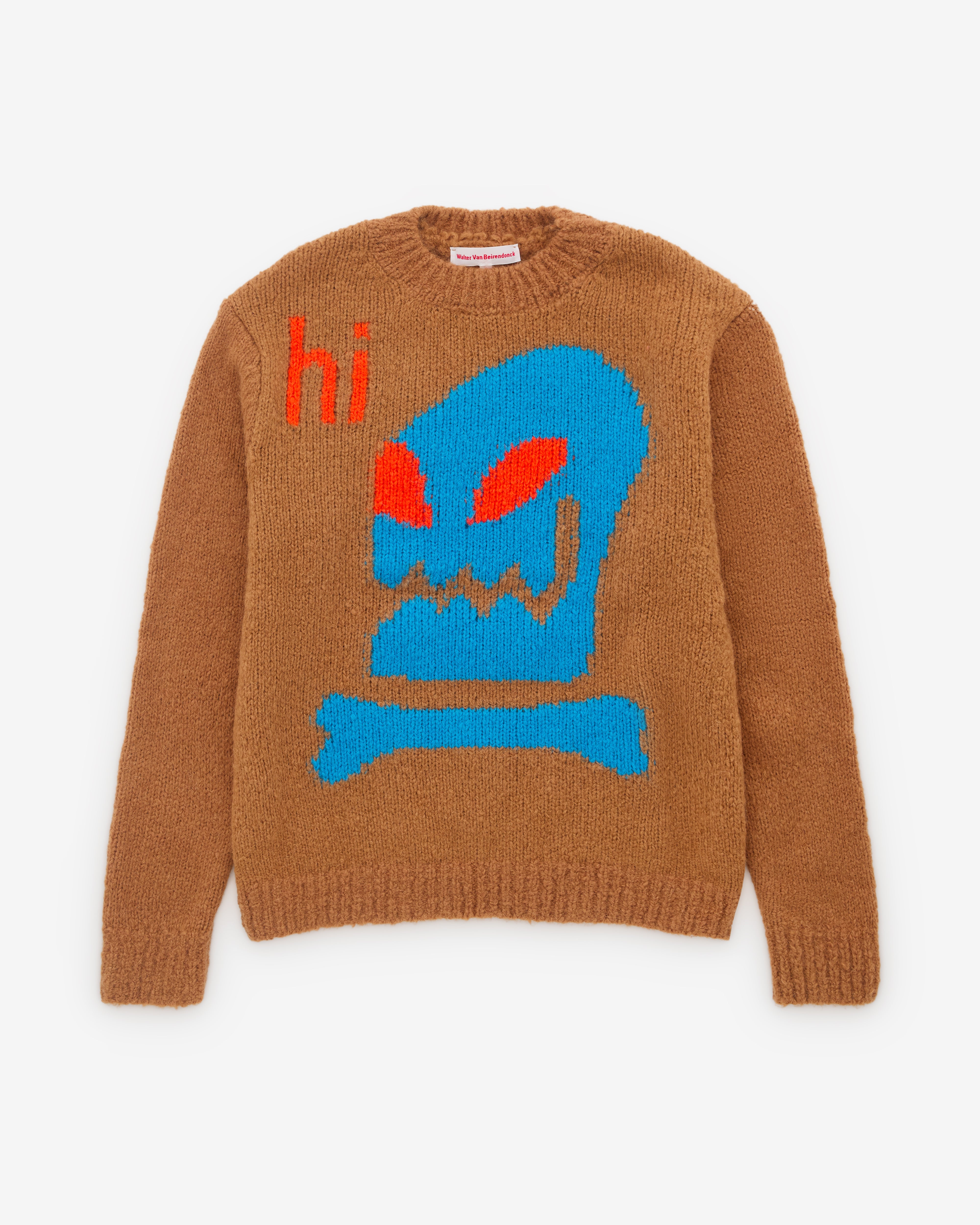 Walter Van Beirendonck: Men's Hi Knit (Brown) | Dover Street