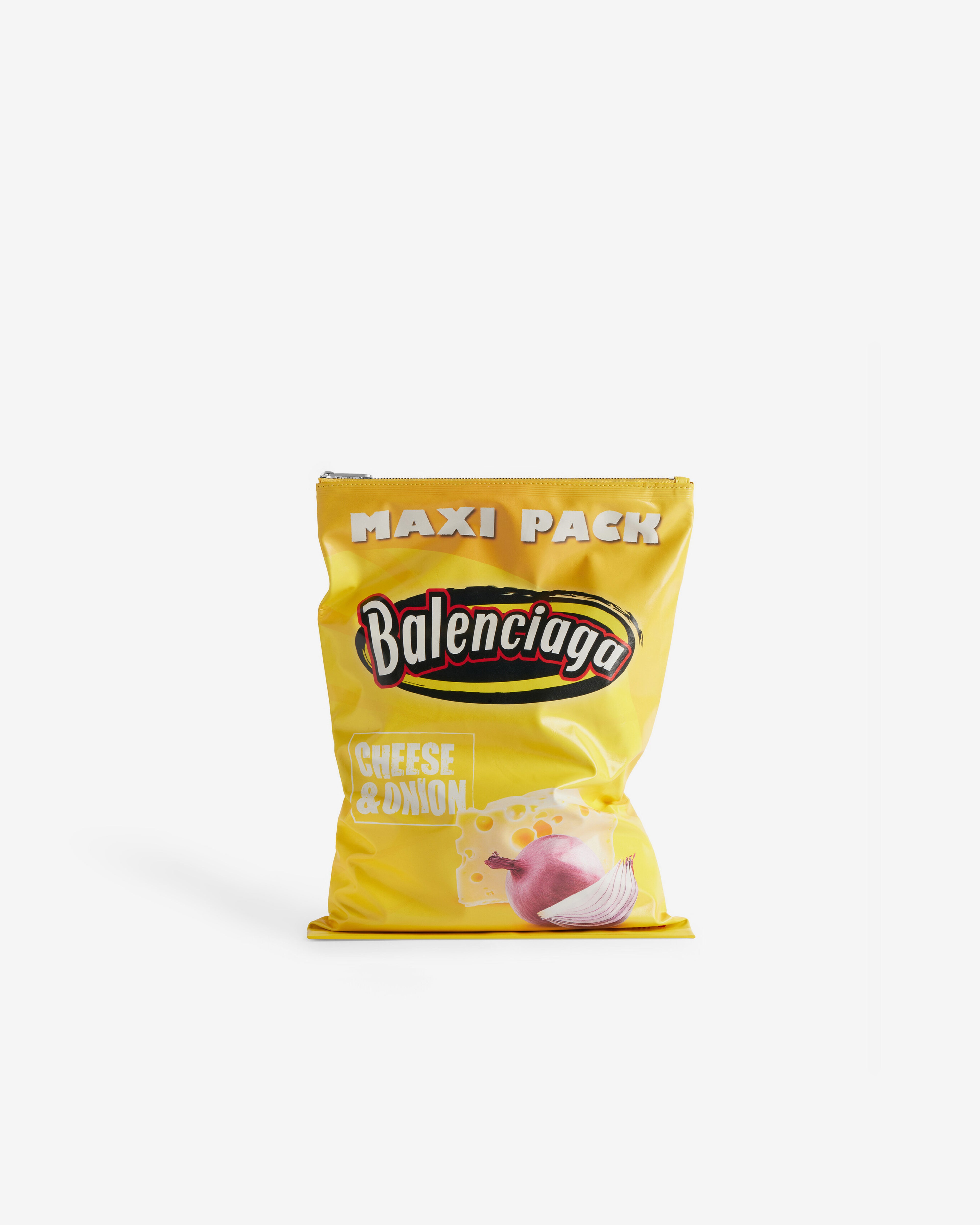 Balenciaga: Chips Bag (Yellow) DSML E-SHOP - Main Image