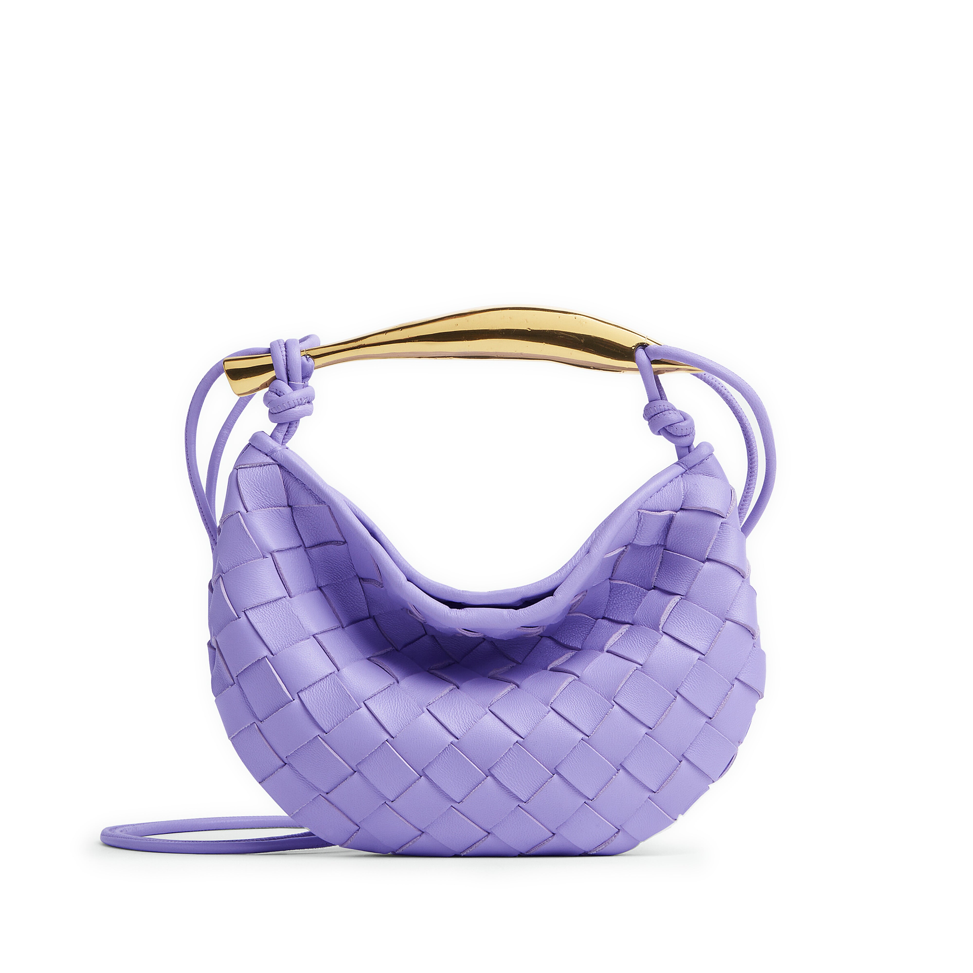 BOTTEGA VENETA Nappa Small Piazza Bag Blue 1227486