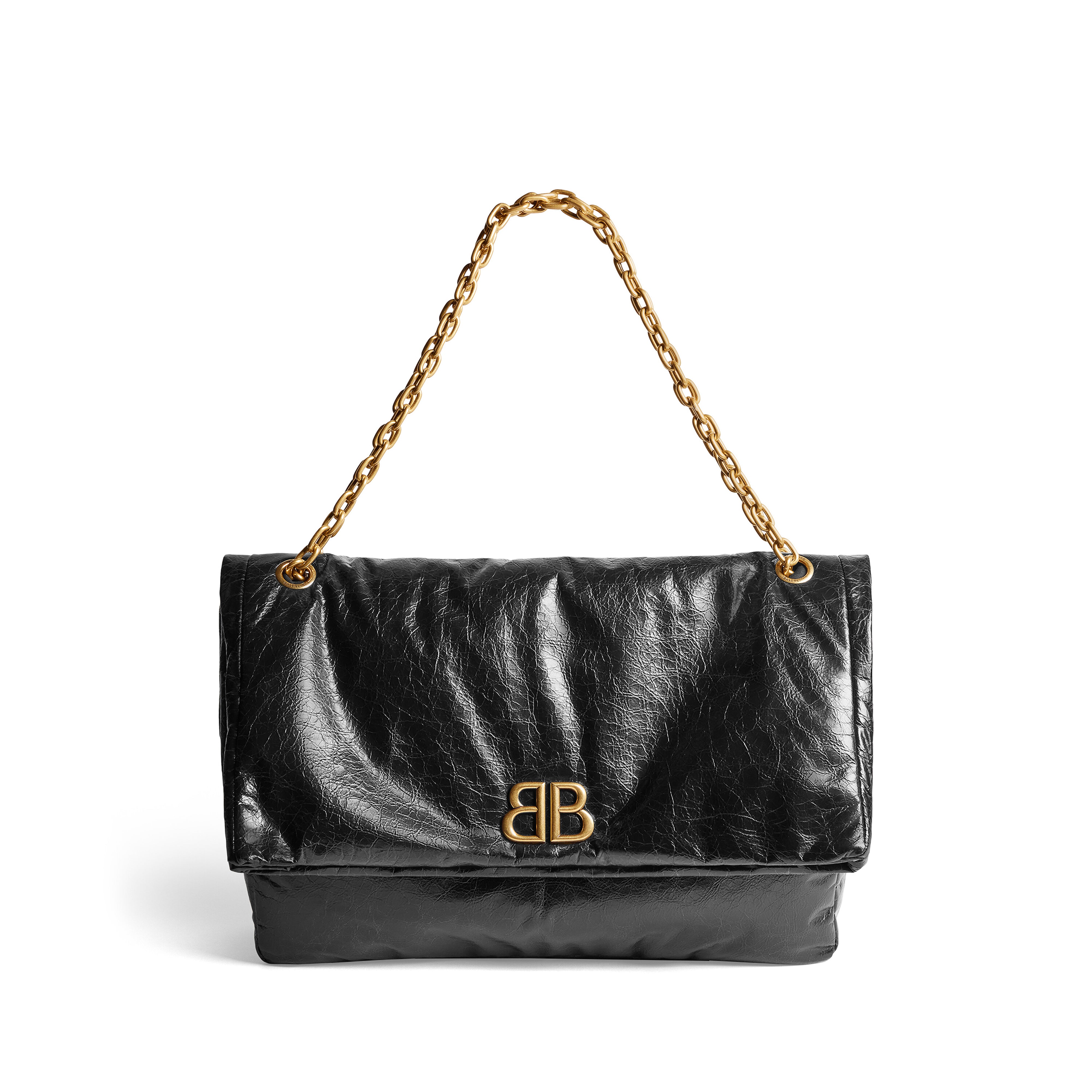 Balmoral large bag with chain and flap on sale black