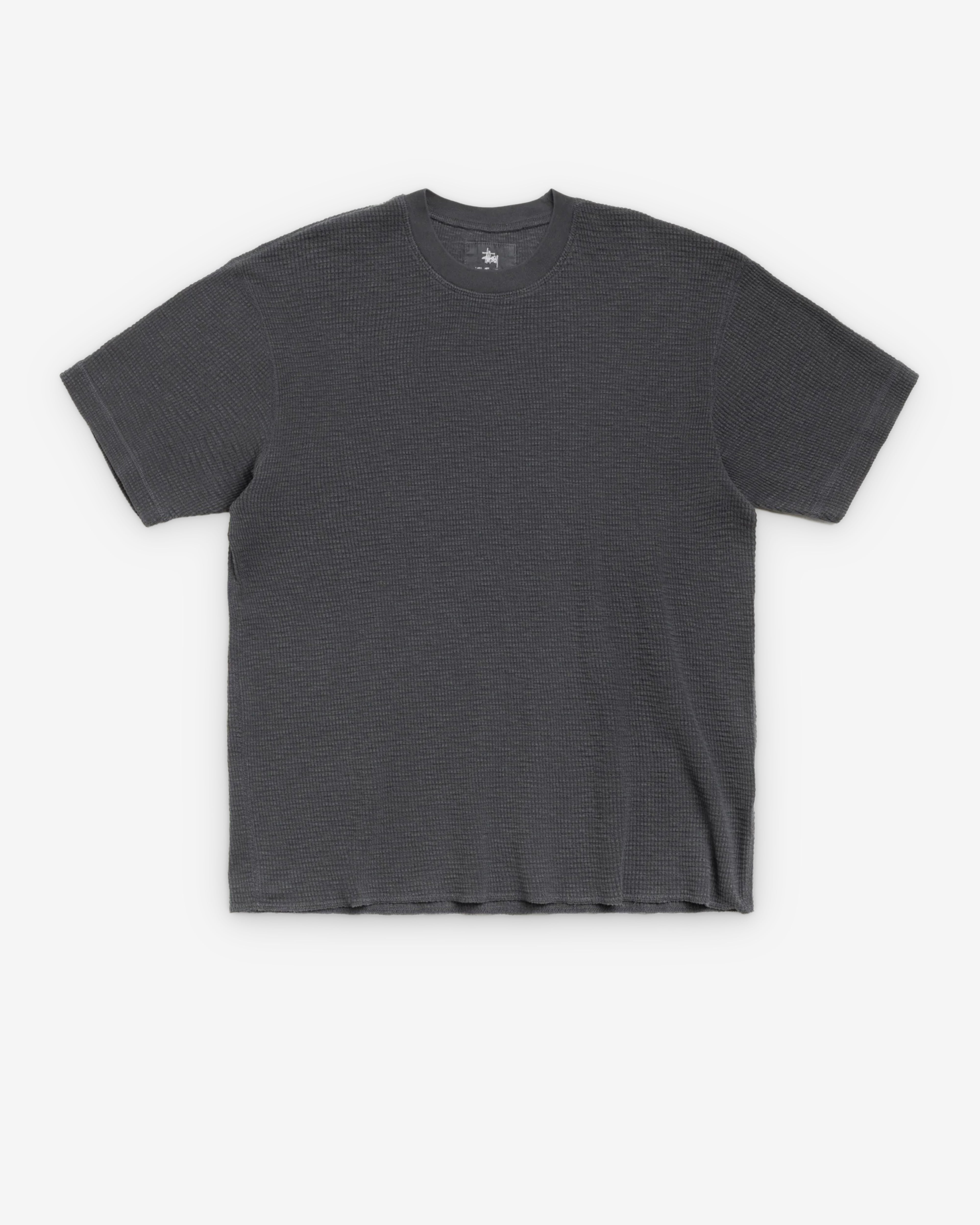 Stüssy: Men's Pigment Dyed SS Thermal (Faded Black) | Dover Street