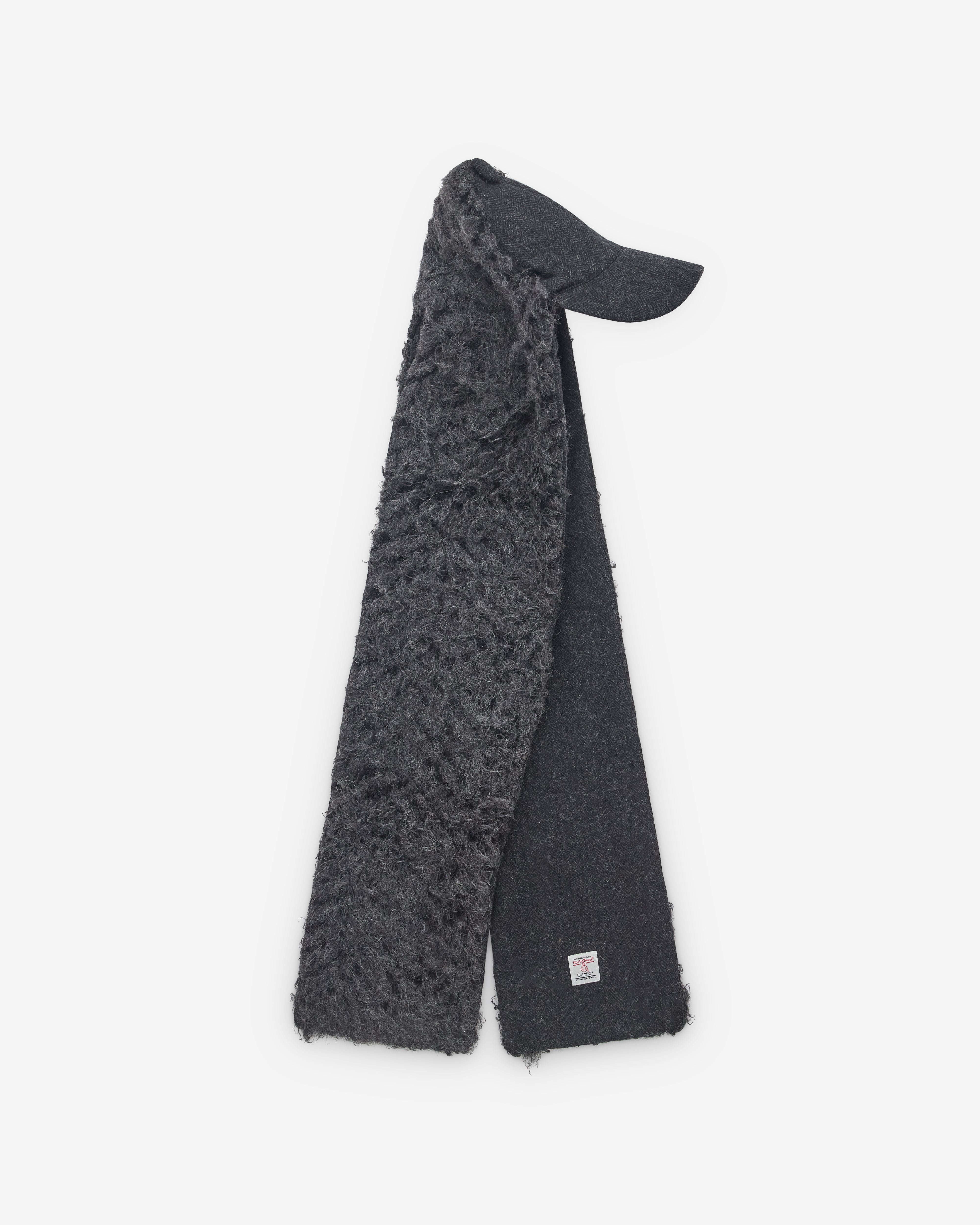 Oscar Ouyang: Men's Harris Tweed Knit Scarf (Grey) DSML E-SHOP