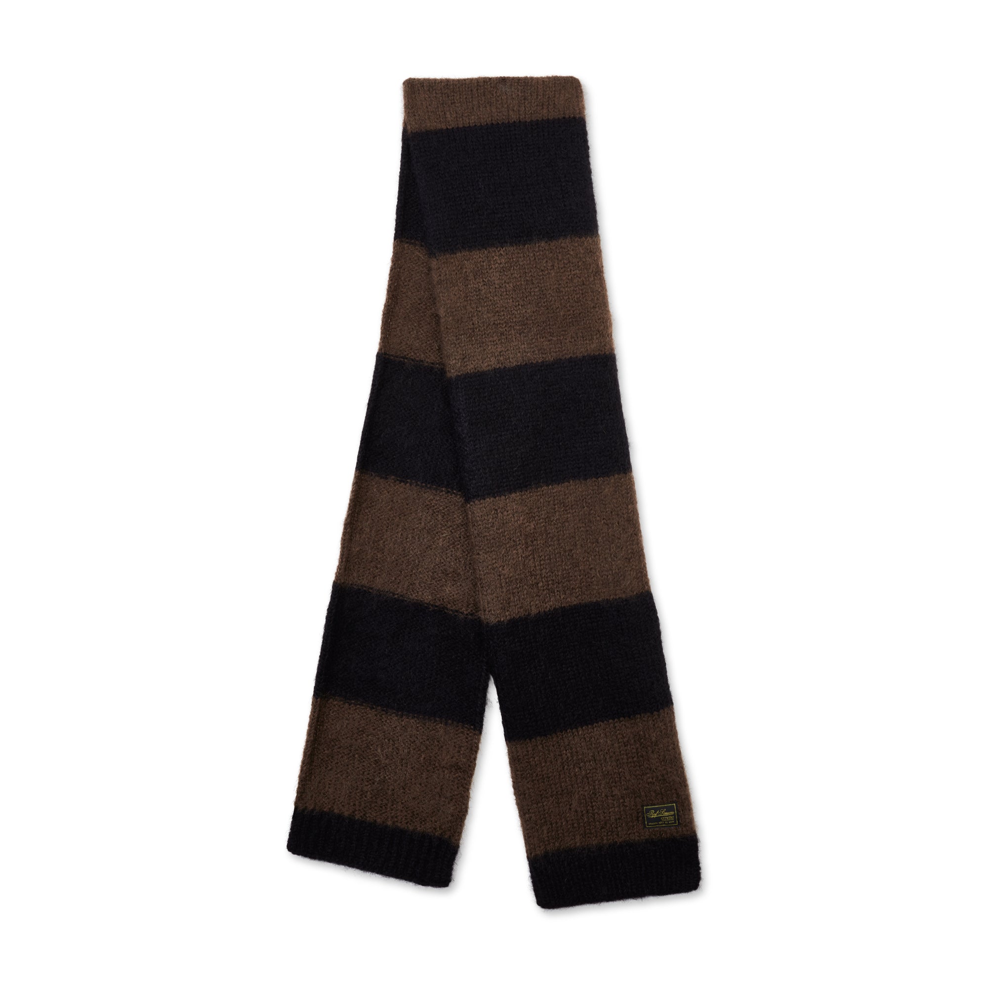 Raf Simons: Mohair Scarf (Black/Brown) | DSML E-SHOP