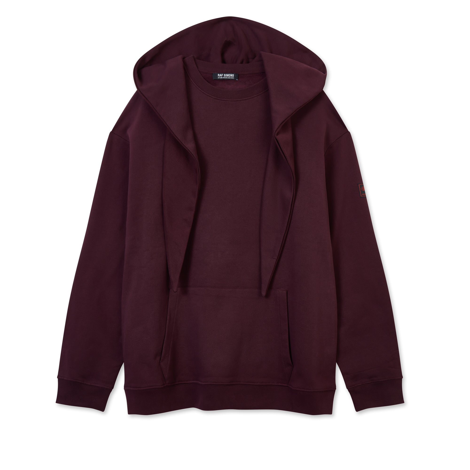 RAF SIMONS 22-23aw Big fleece hood-