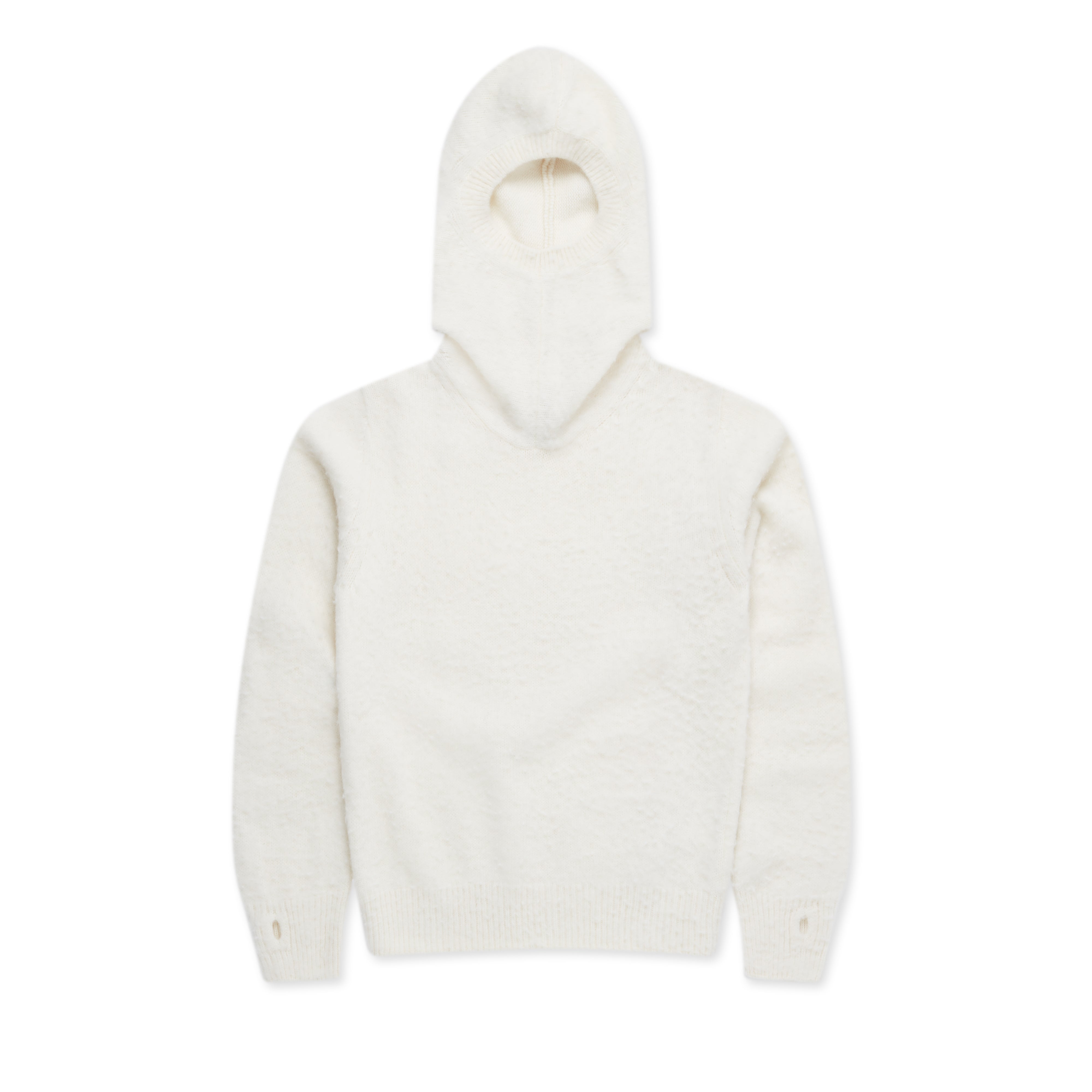 Tao - BATONER Wool Hooded Sweatshirt - (White)