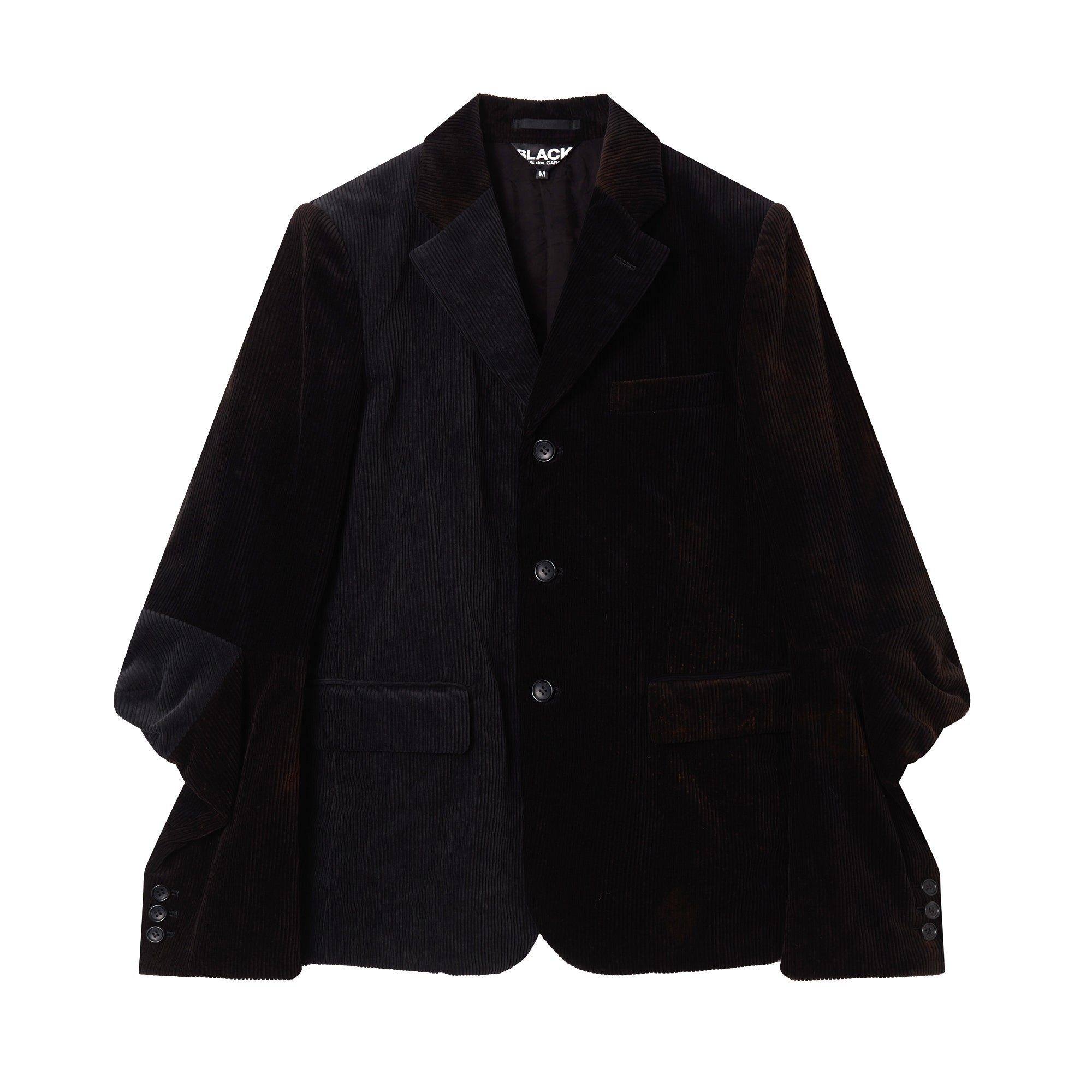 BLACK Comme des Garçons Combination Corduroy Jacket (Black Mix