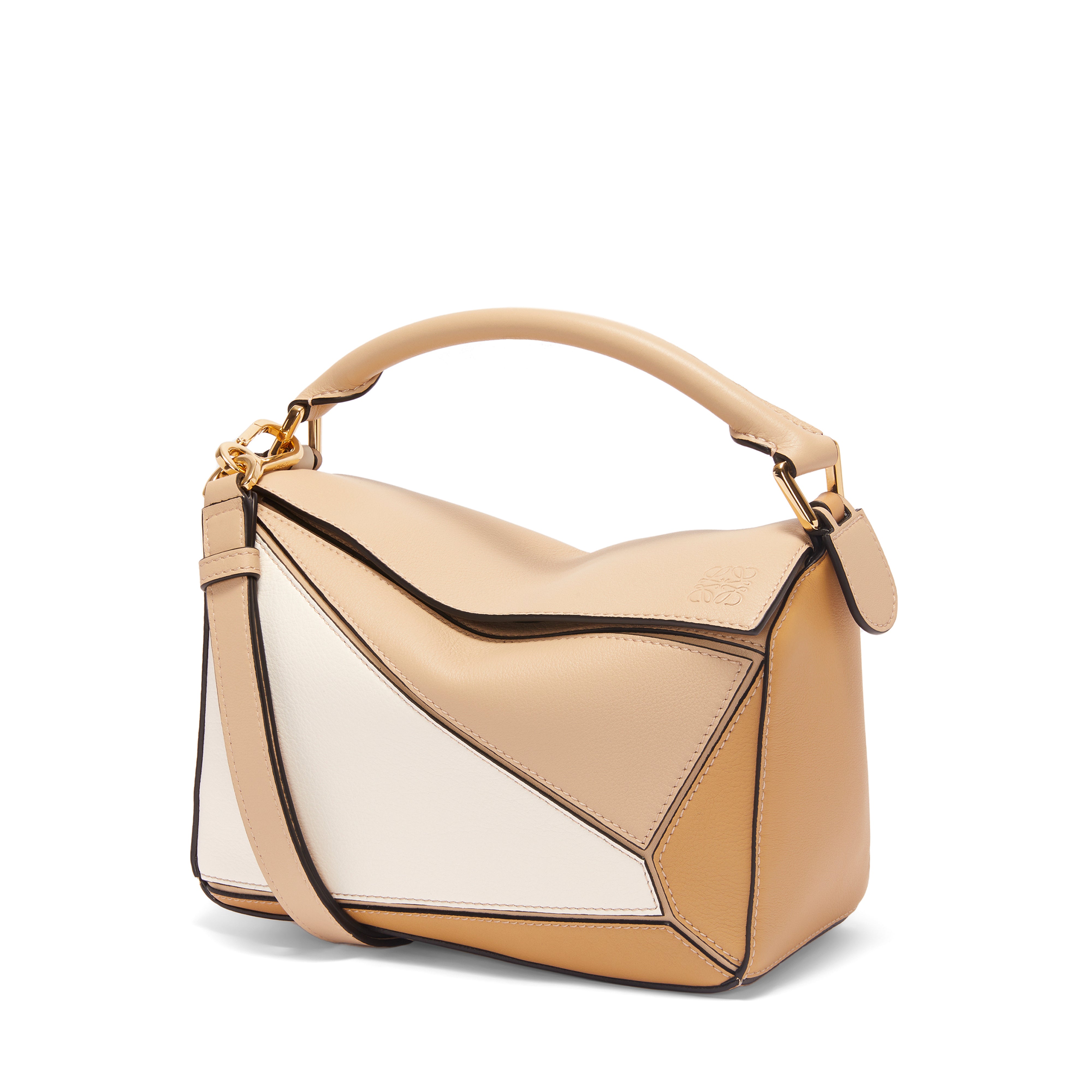 Loewe Women's Puzzle Small Bag (Dusty Beige/Soft White) | Dover