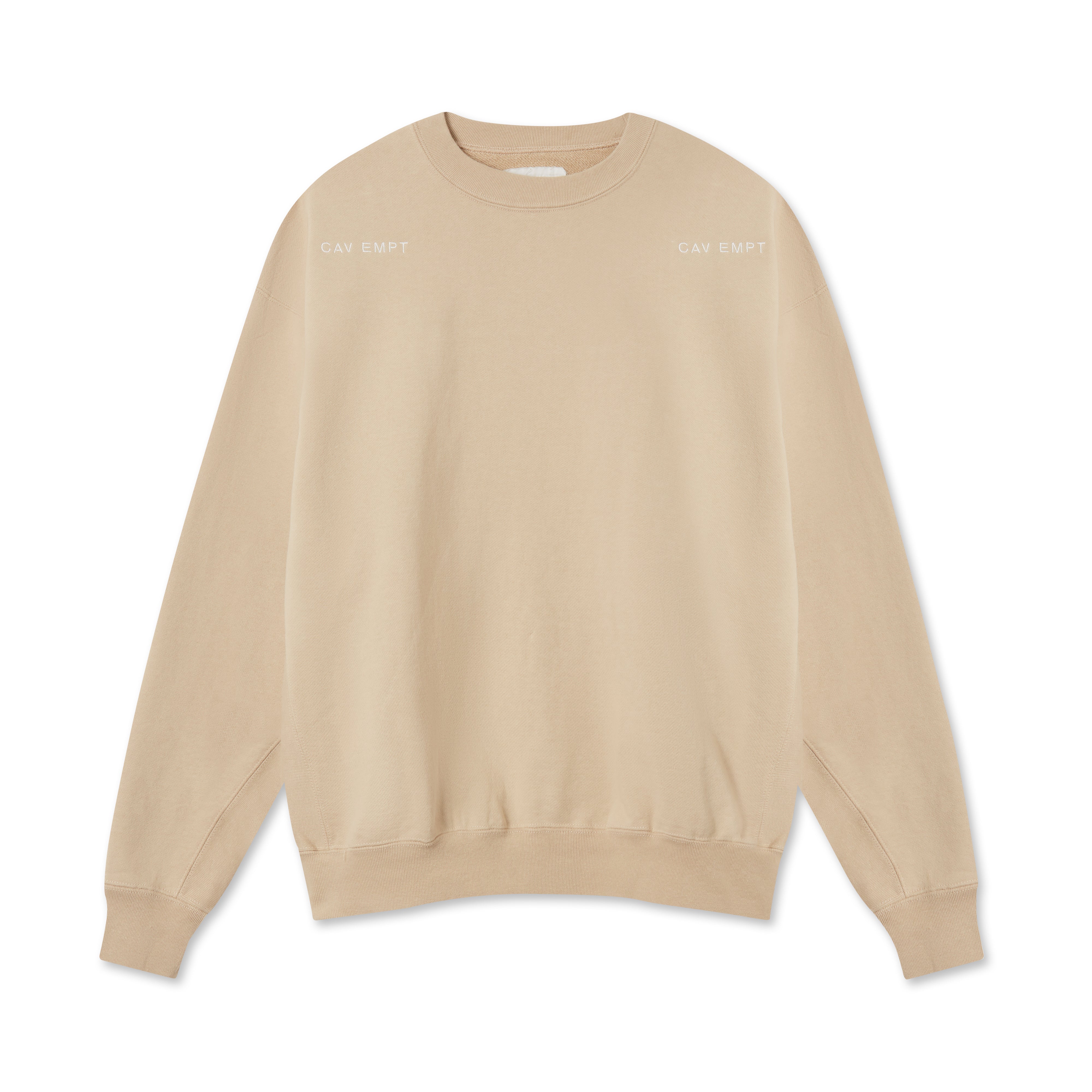 Cav Empt Solid Crew Neck Beige Beige Dover Street Market E