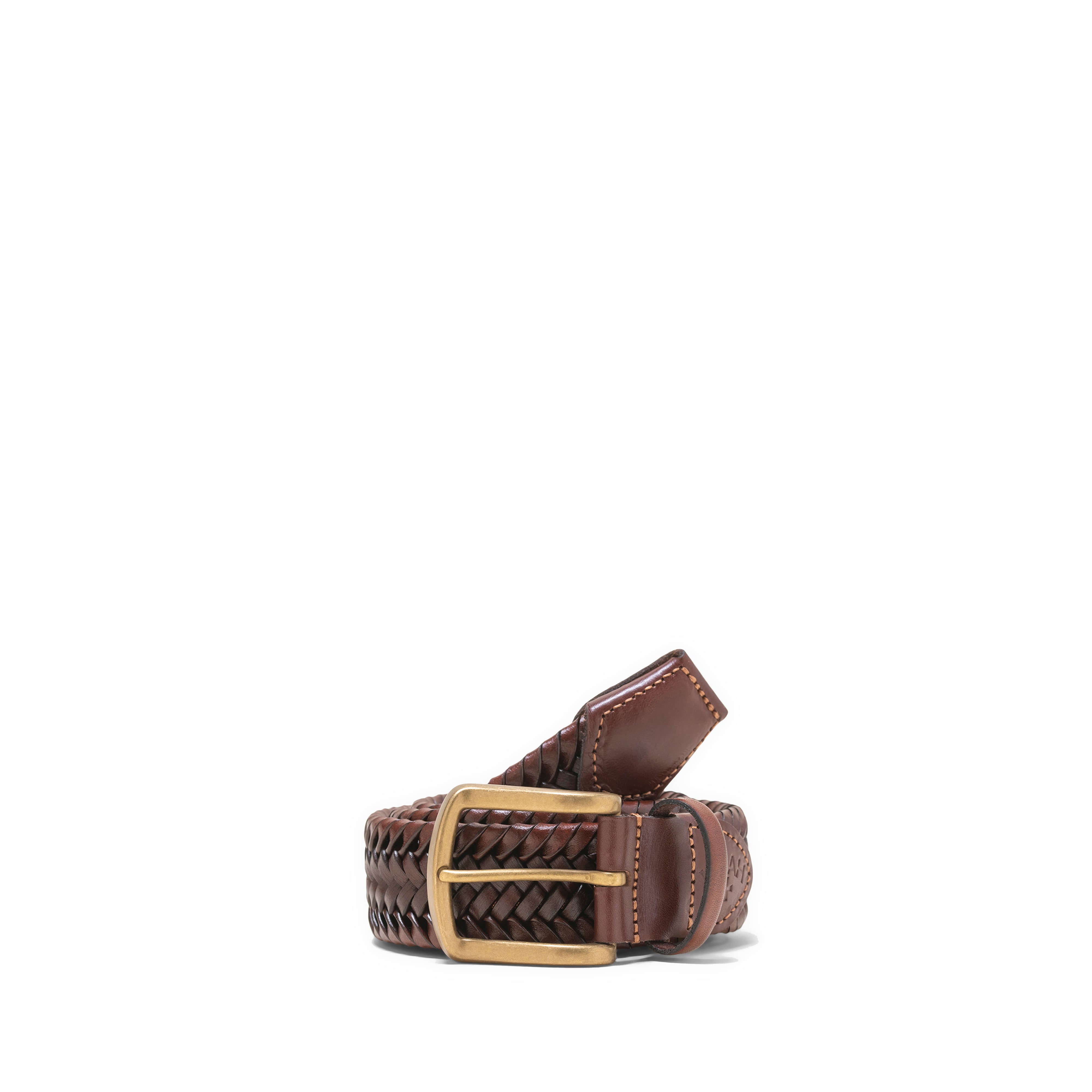 Noah Men's Braided Leather Belt (Brown) | Dover Street Market E